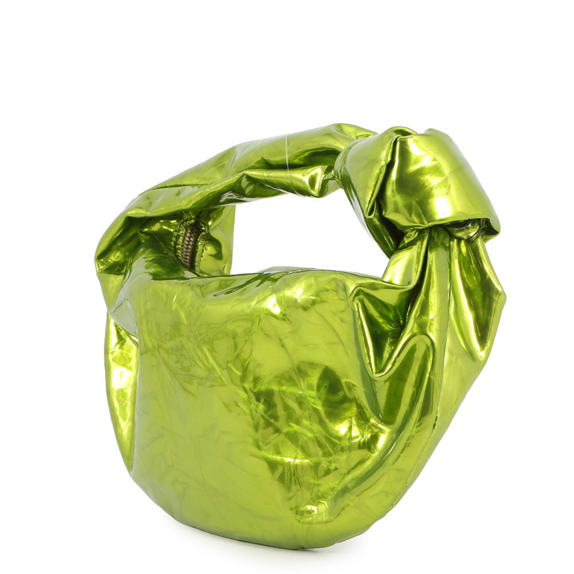 Bottega Veneta Light Green Patent Leather Handbag (Pre-Owned)