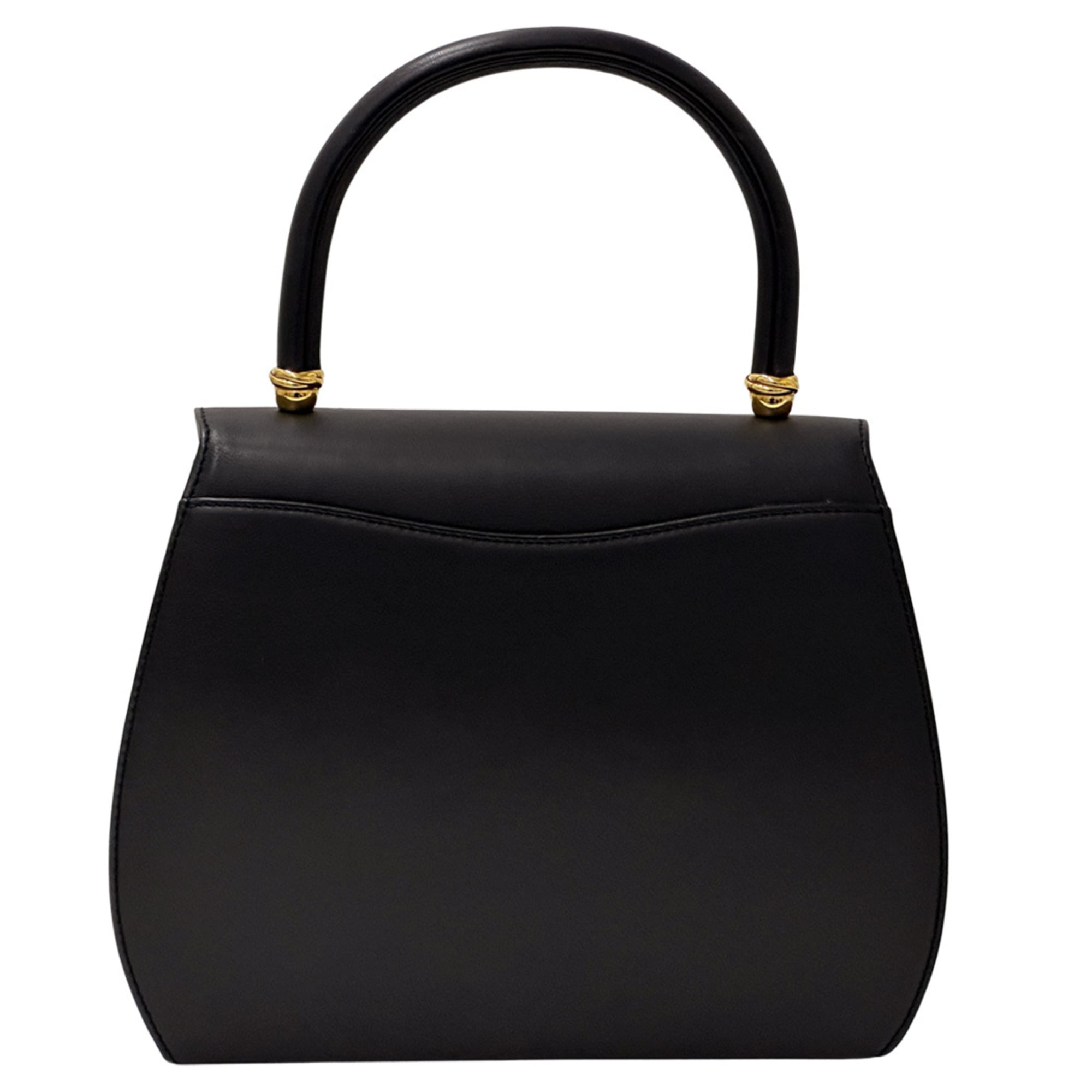 Cartier Black Leather Handbag Pouch (Pre-Owned)
