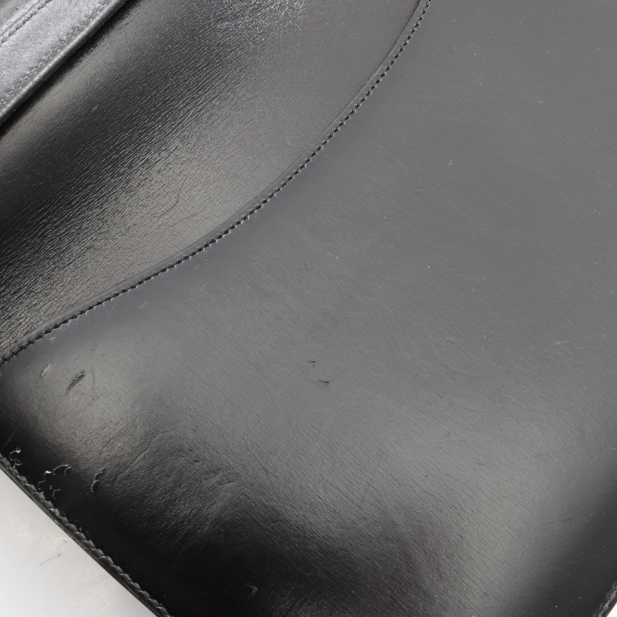 Hermes Constance Black Box Calf Leather Handbag Shoulder Bag (Pre-Owned)