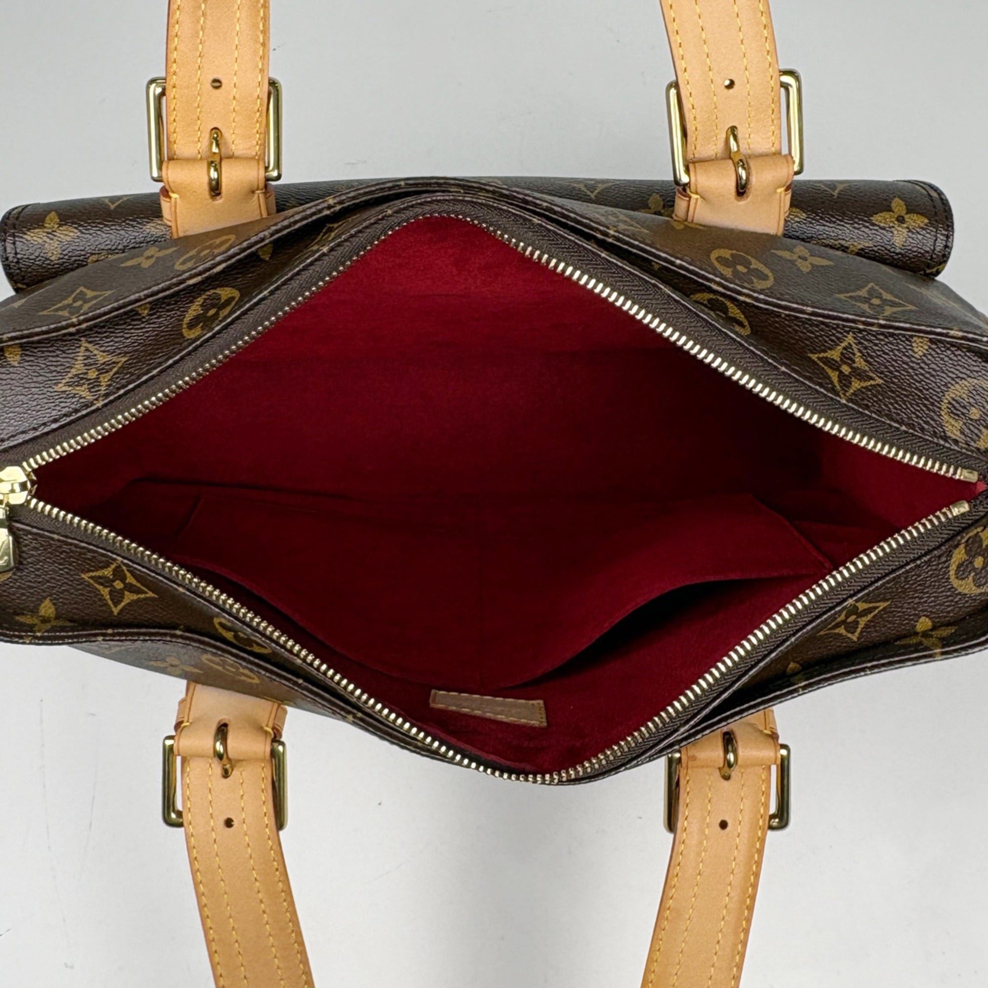 Louis Vuitton Brown Monogram Handbag Tote Bag (Pre-Owned)