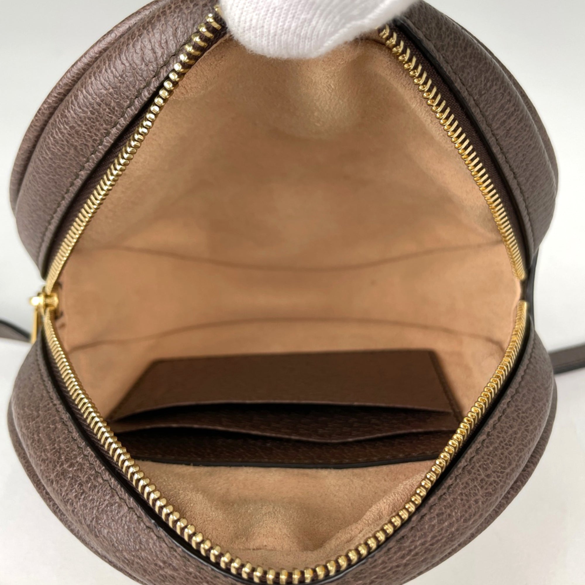 Gucci Sherry Line Brown Coated Canvas Leather Backpack (Pre-Owned)