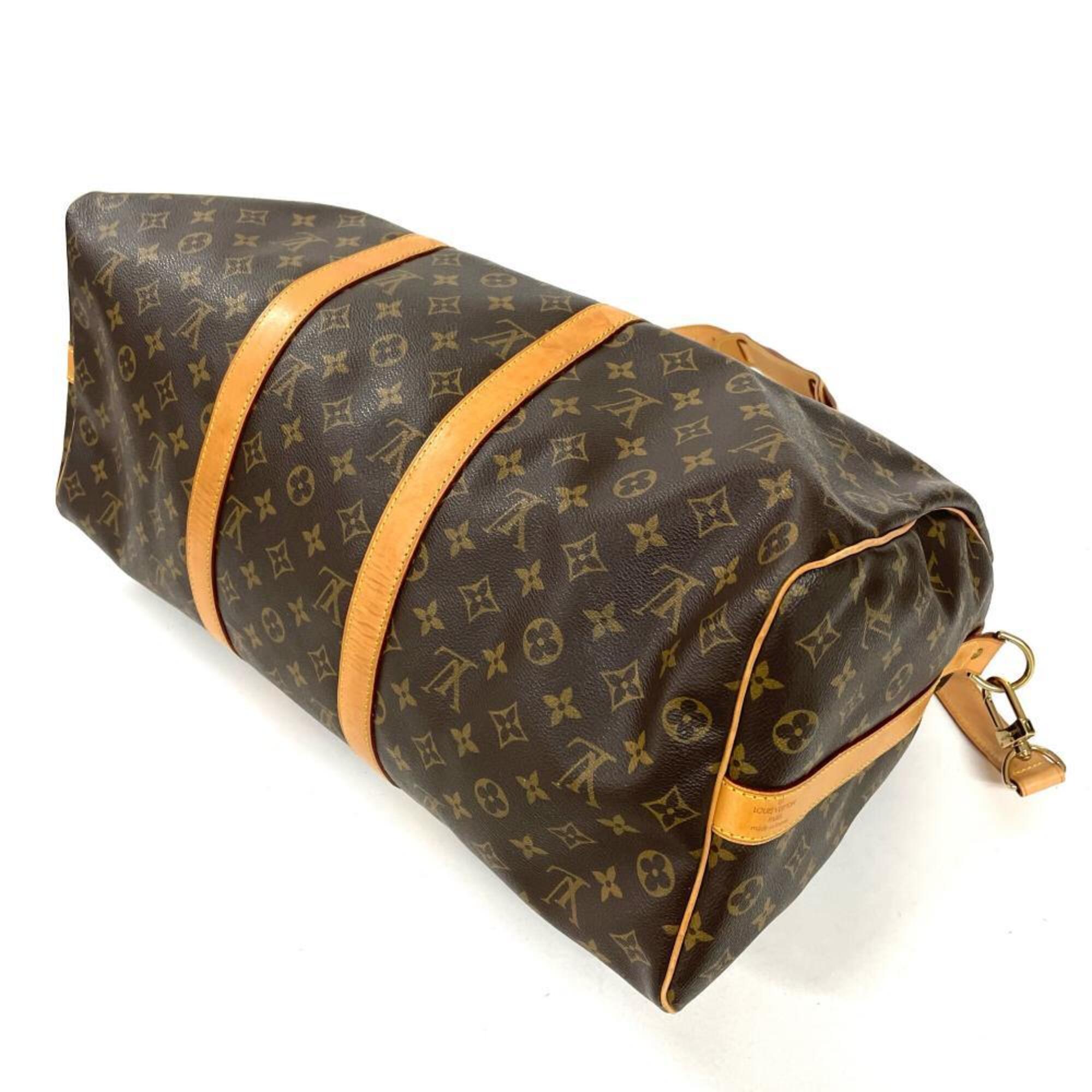 Louis Vuitton Brown Monogram Canvas Boston Bag (Pre-Owned)