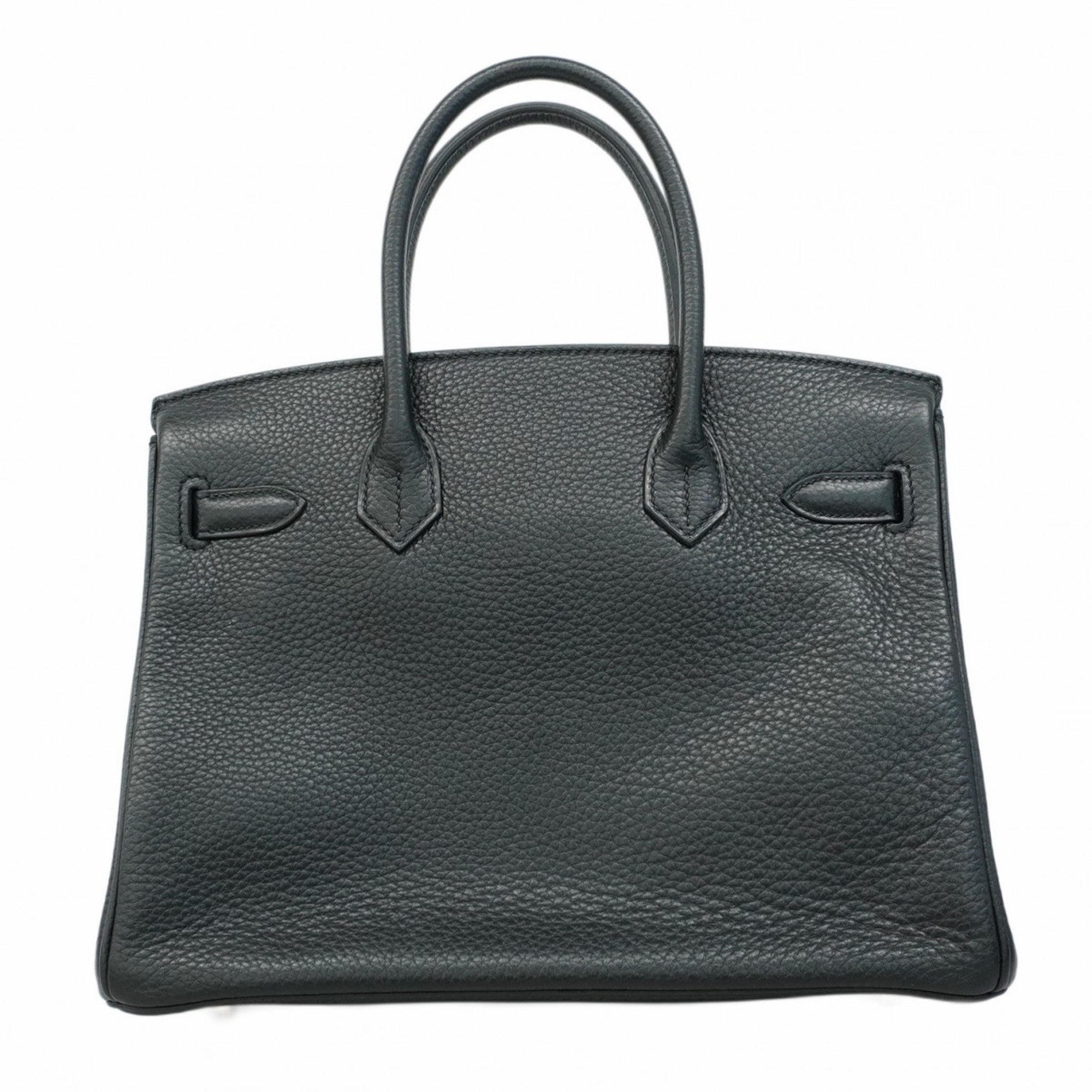 Hermes Black Taurillon Clemence Leather Handbag (Pre-Owned)