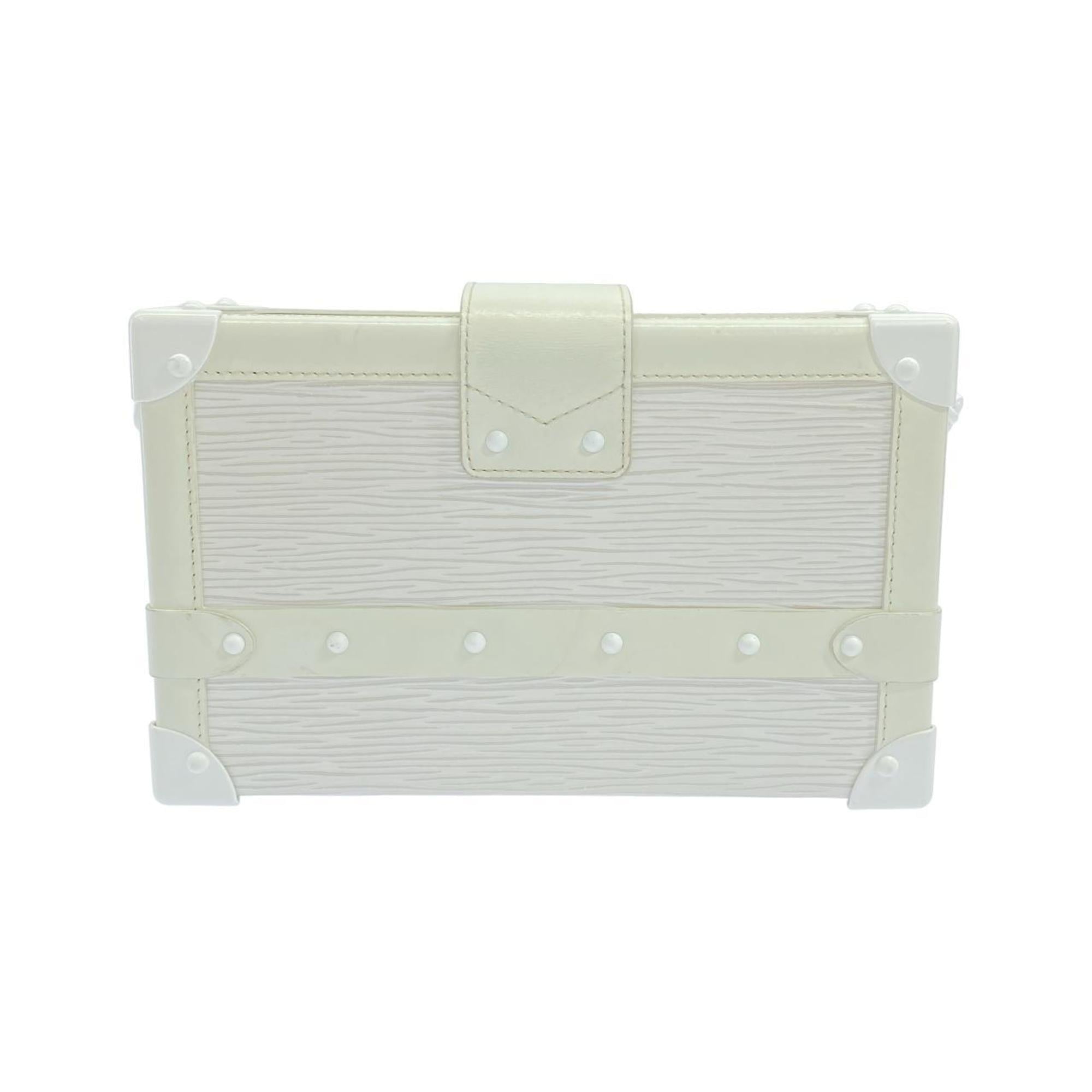 Louis Vuitton White Leather Shoulder Bag (Pre-Owned)