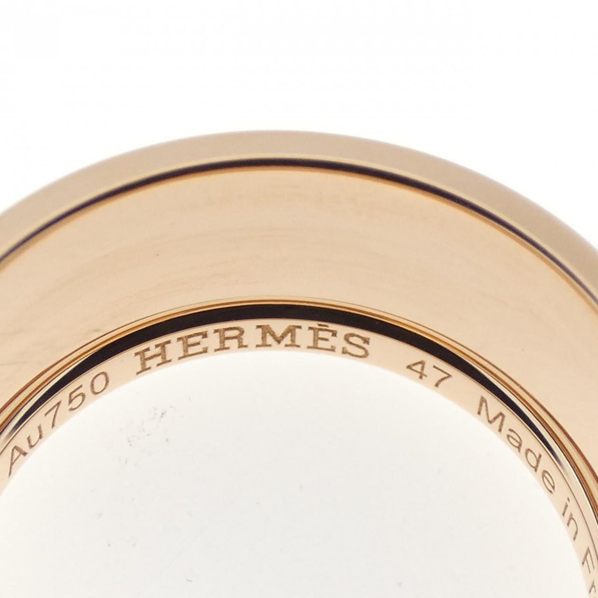 Hermes Pink Gold (18K) Band Ring (Pre-Owned)