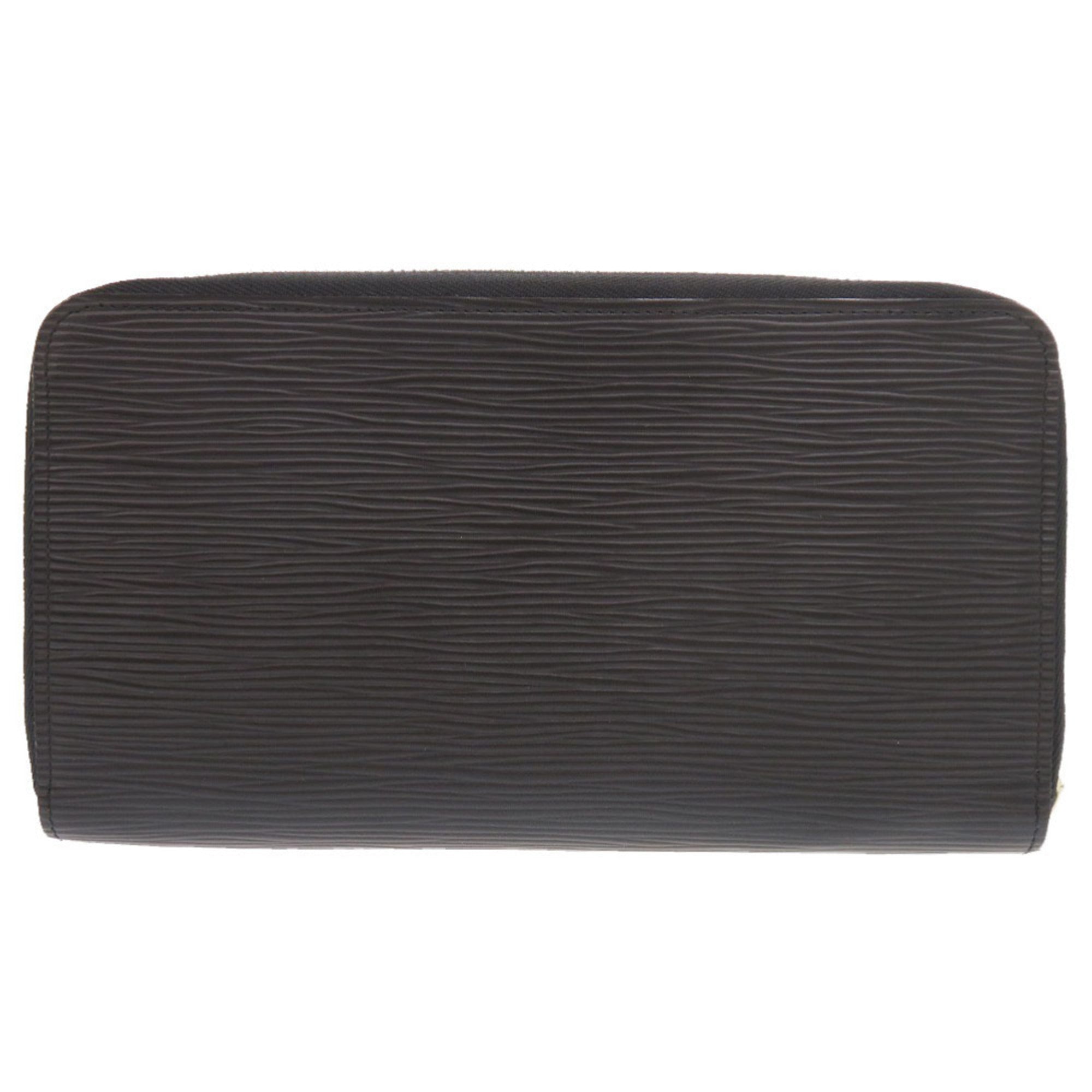 Louis Vuitton Black Noir Epi Leather Long Wallet (Bi-Fold) (Pre-Owned)