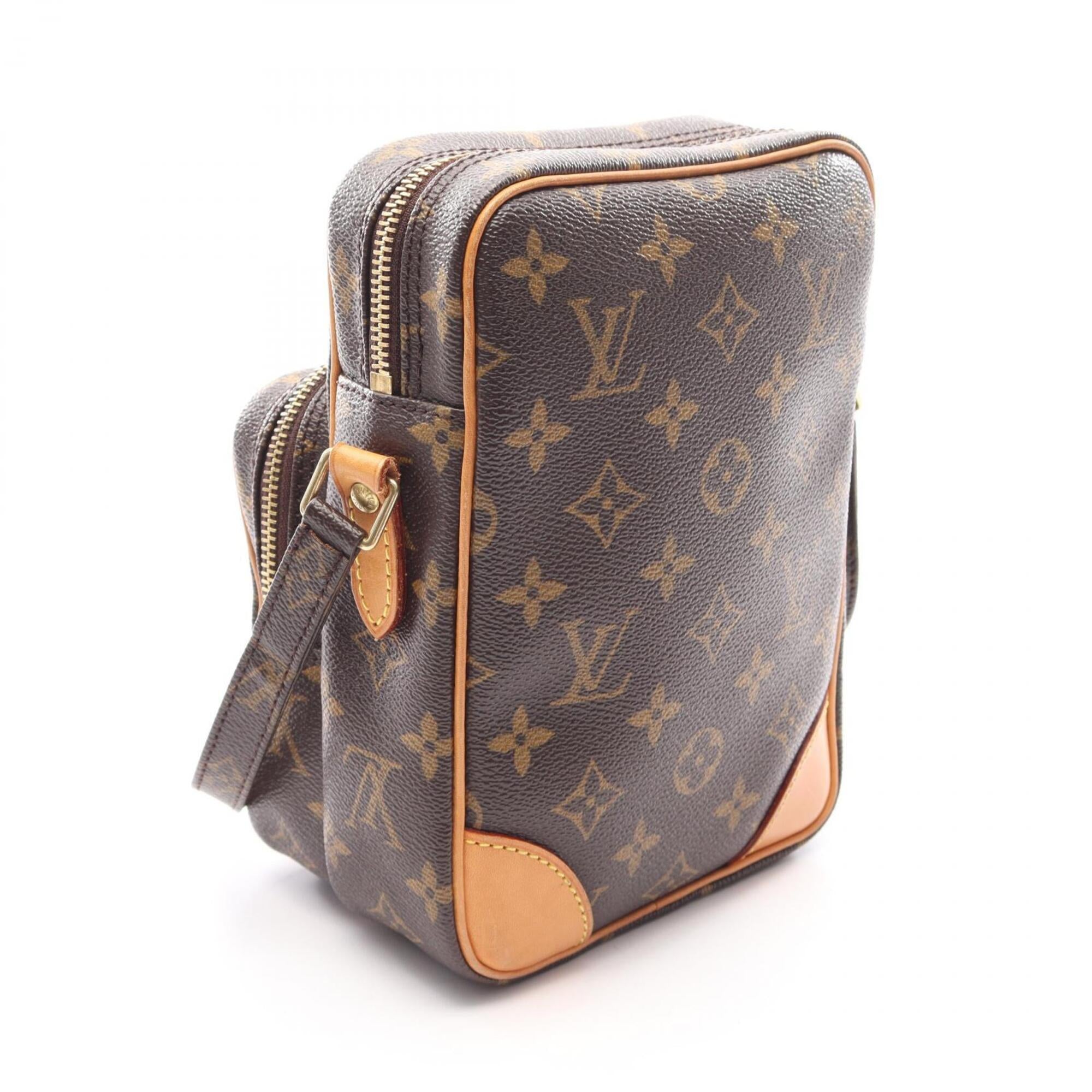 Louis Vuitton Brown Coated Canvas Pvc Monogram Leather Handbag Shoulder Bag (Pre-Owned)