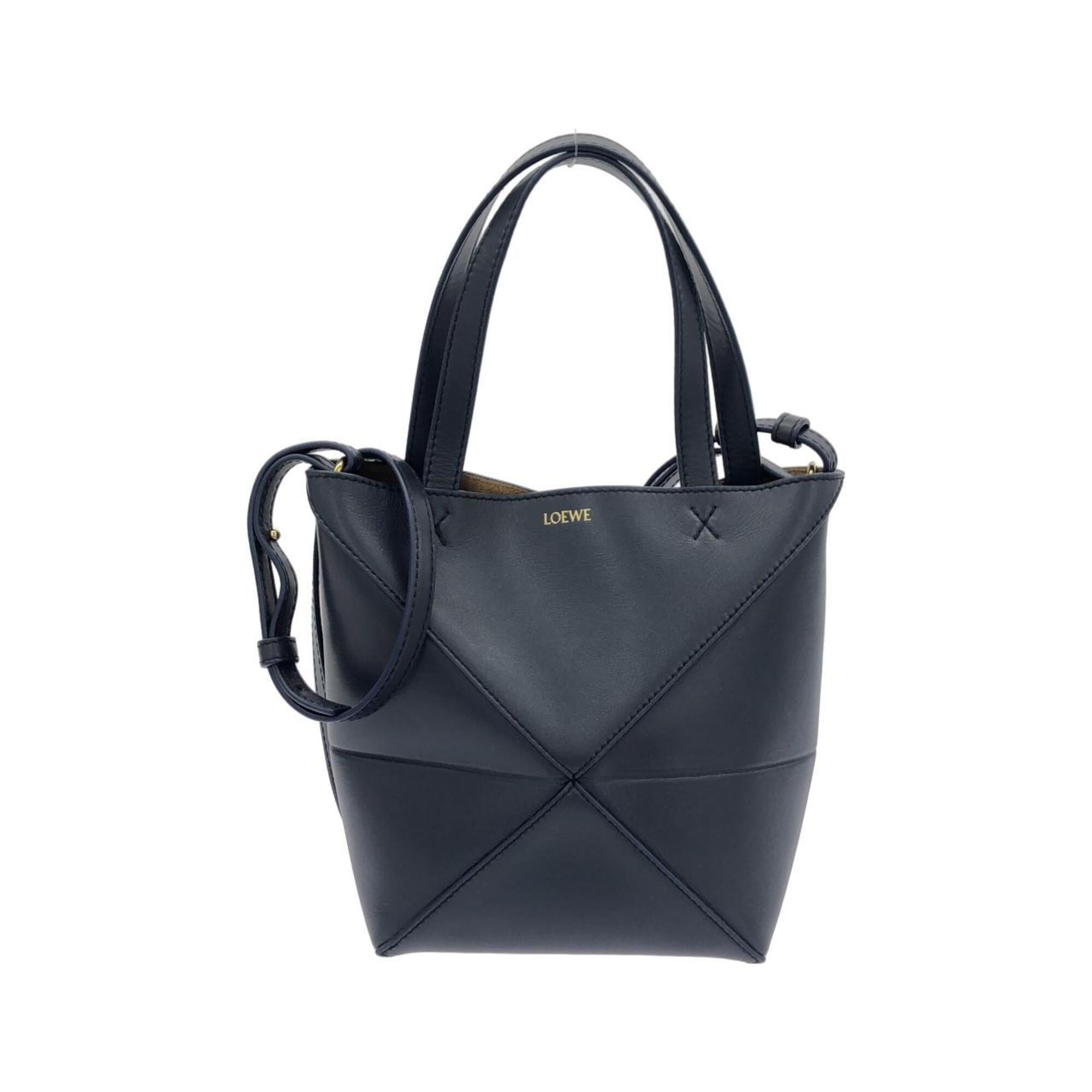 Loewe Blue Leather Handbag (Pre-Owned)
