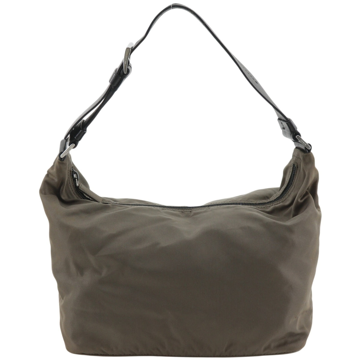 Prada Brown Nylon Shoulder Bag (Pre-Owned)