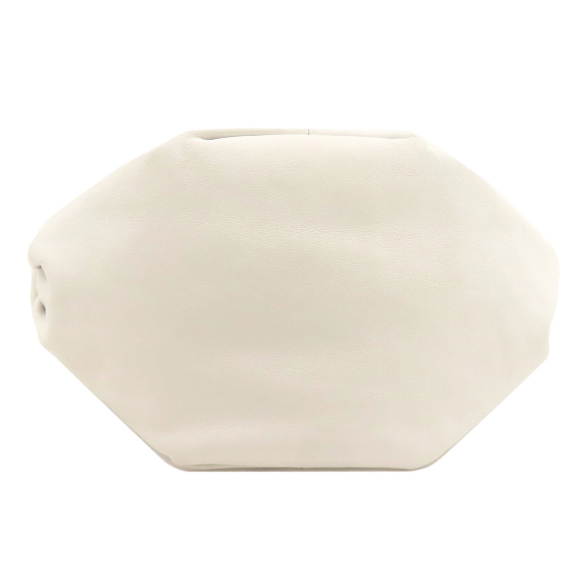 Bottega Veneta White Leather Handbag (Pre-Owned)