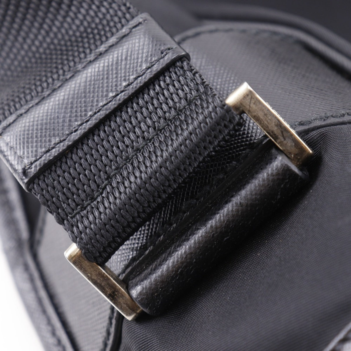 Prada Black Nero Nylon Shoulder Bag (Pre-Owned)