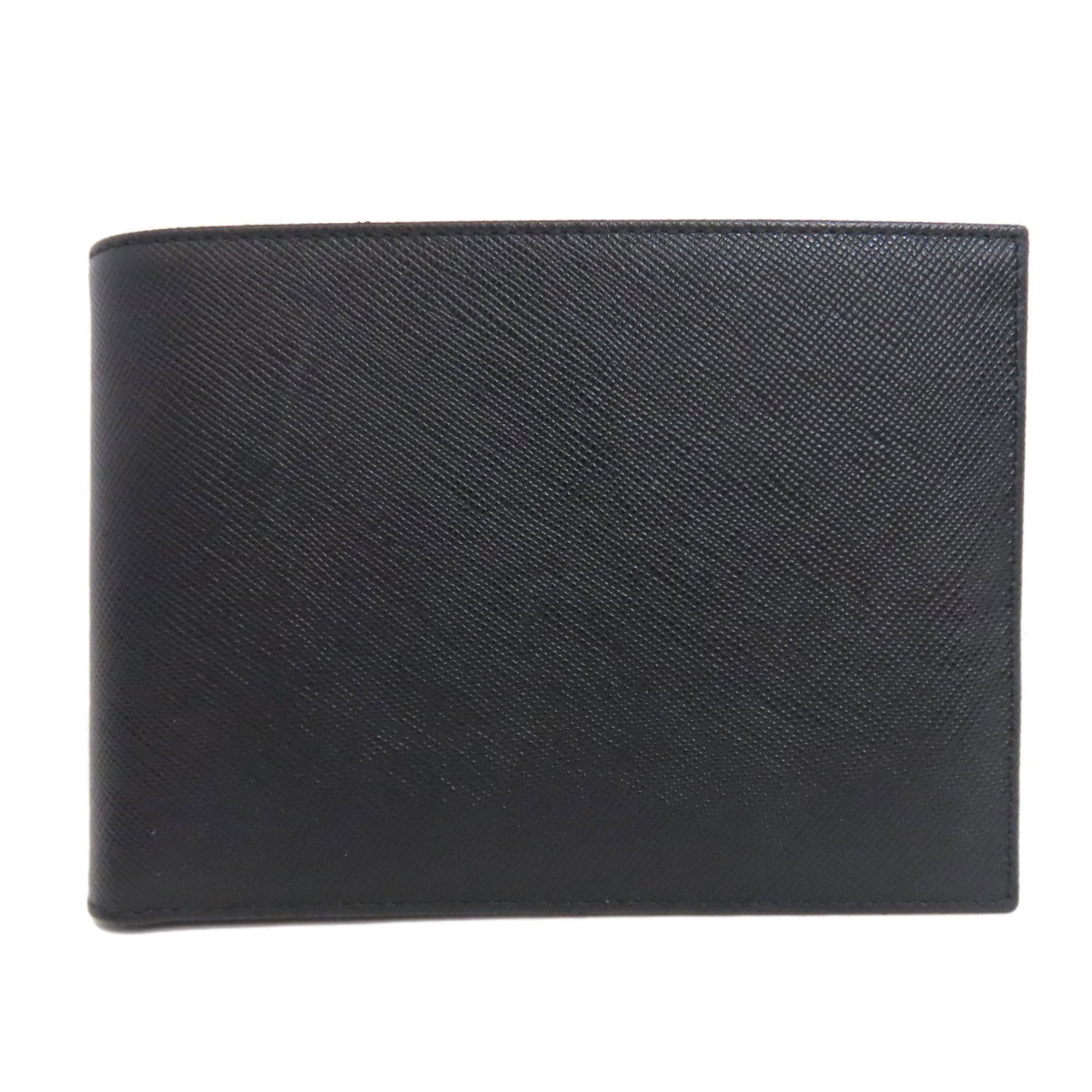 Prada Black Leather Wallet (Bi-Fold) (Pre-Owned)