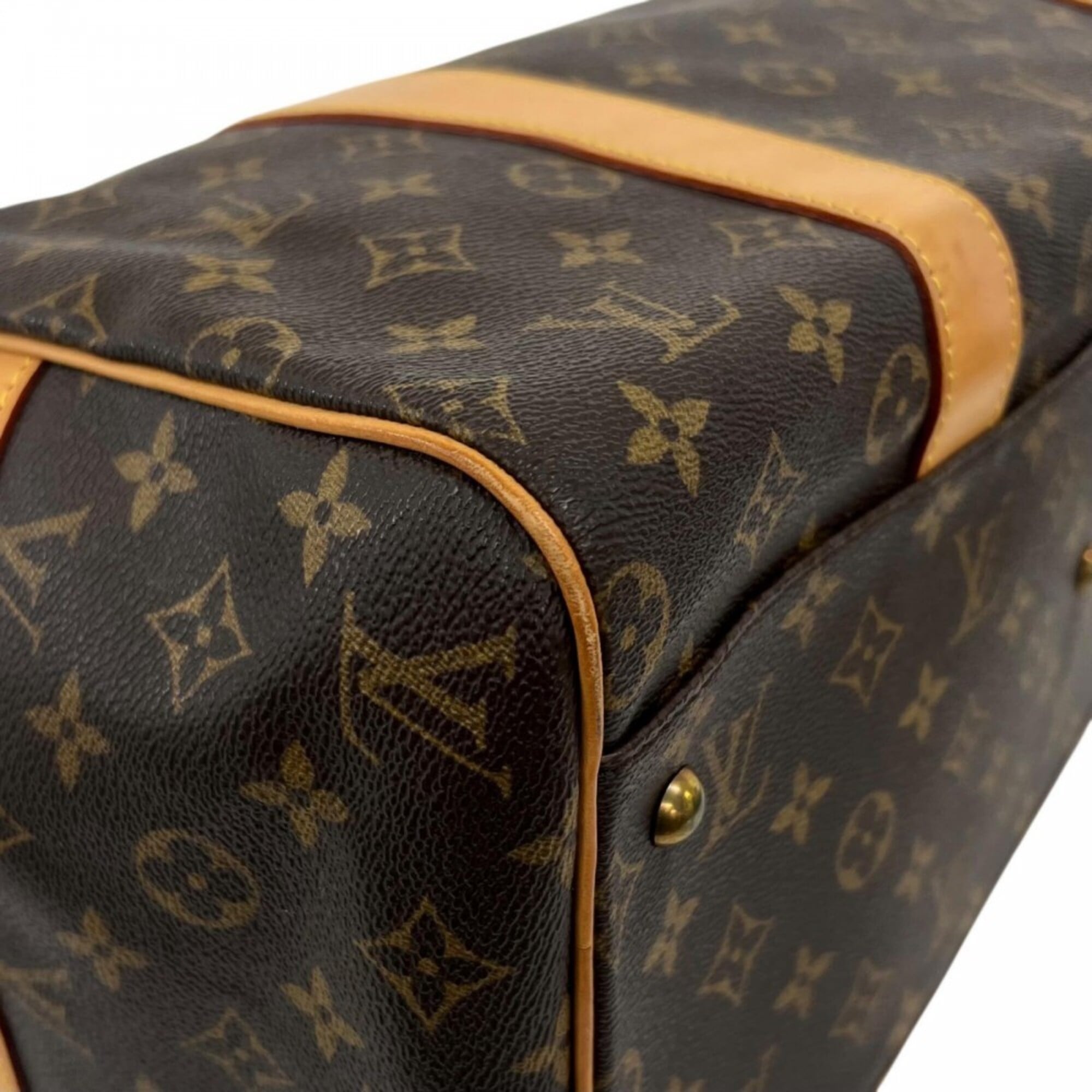 Louis Vuitton Brown Monogram Or White Monogram Boston Bag (Pre-Owned)