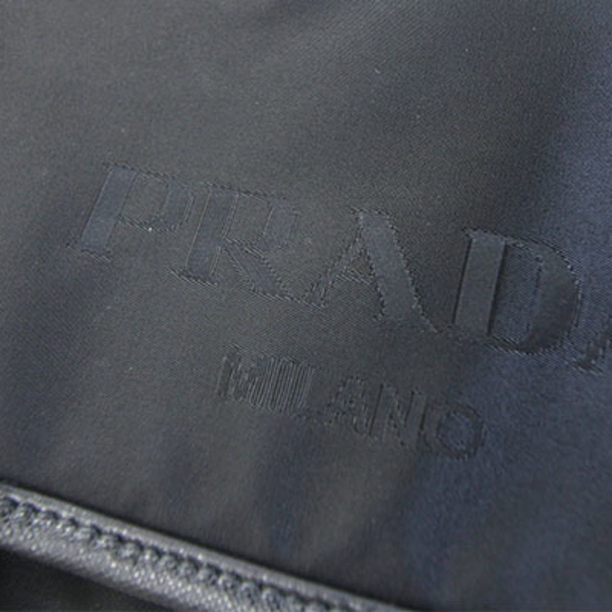Prada Black Nylon Leather Shoulder Bag (Pre-Owned)
