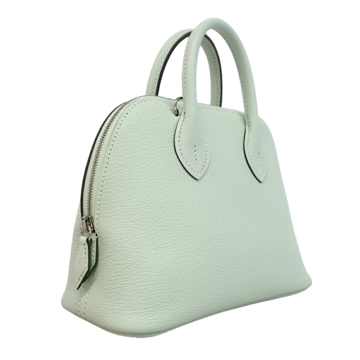 Hermes Green Chevre Myzore Leather Handbag (Pre-Owned)