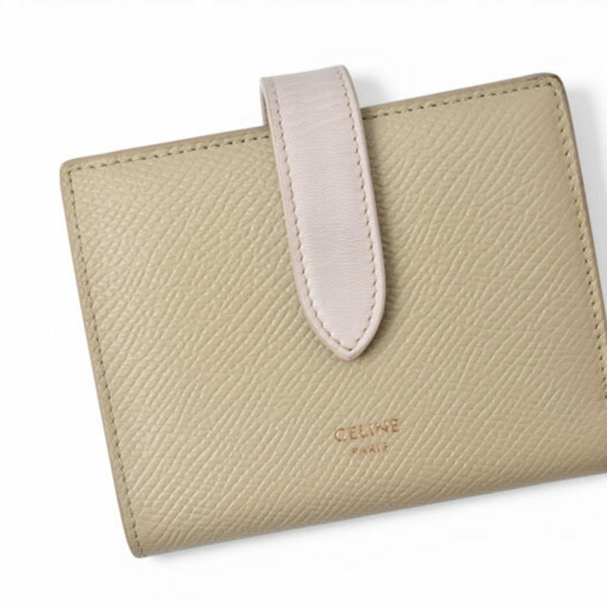 Celine Light Pink Leather Wallet (Bi-Fold) (Pre-Owned)
