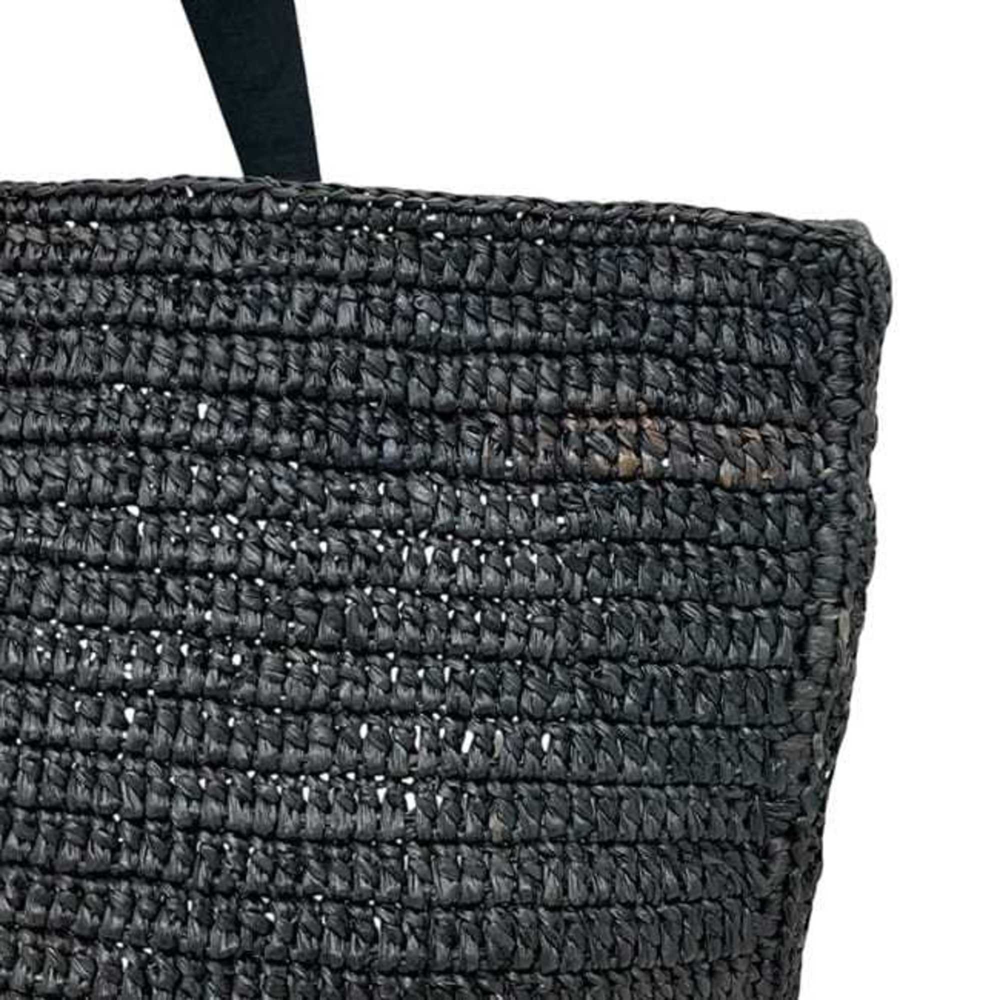 Loewe Black Raffia Tote Bag (Pre-Owned)