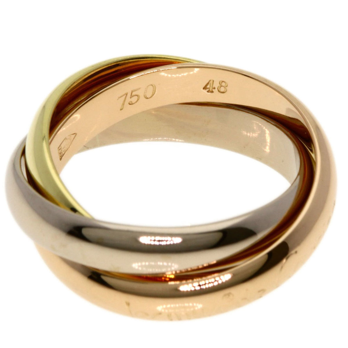Cartier Trinity Yellow Gold (18K) Pink Gold (18K) White Gold (18K) Band Ring (Pre-Owned)