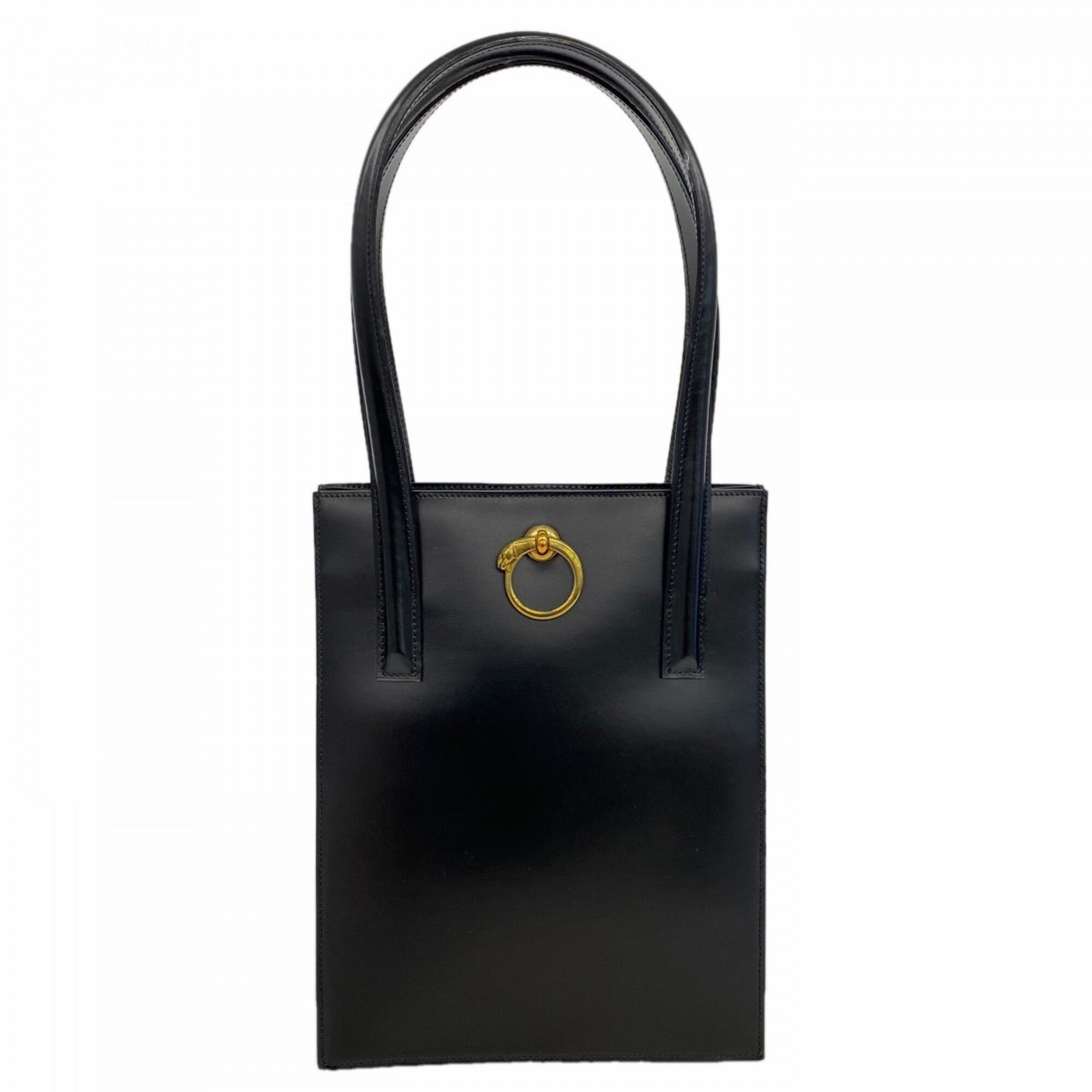 Cartier Black Leather Tote Bag (Pre-Owned)