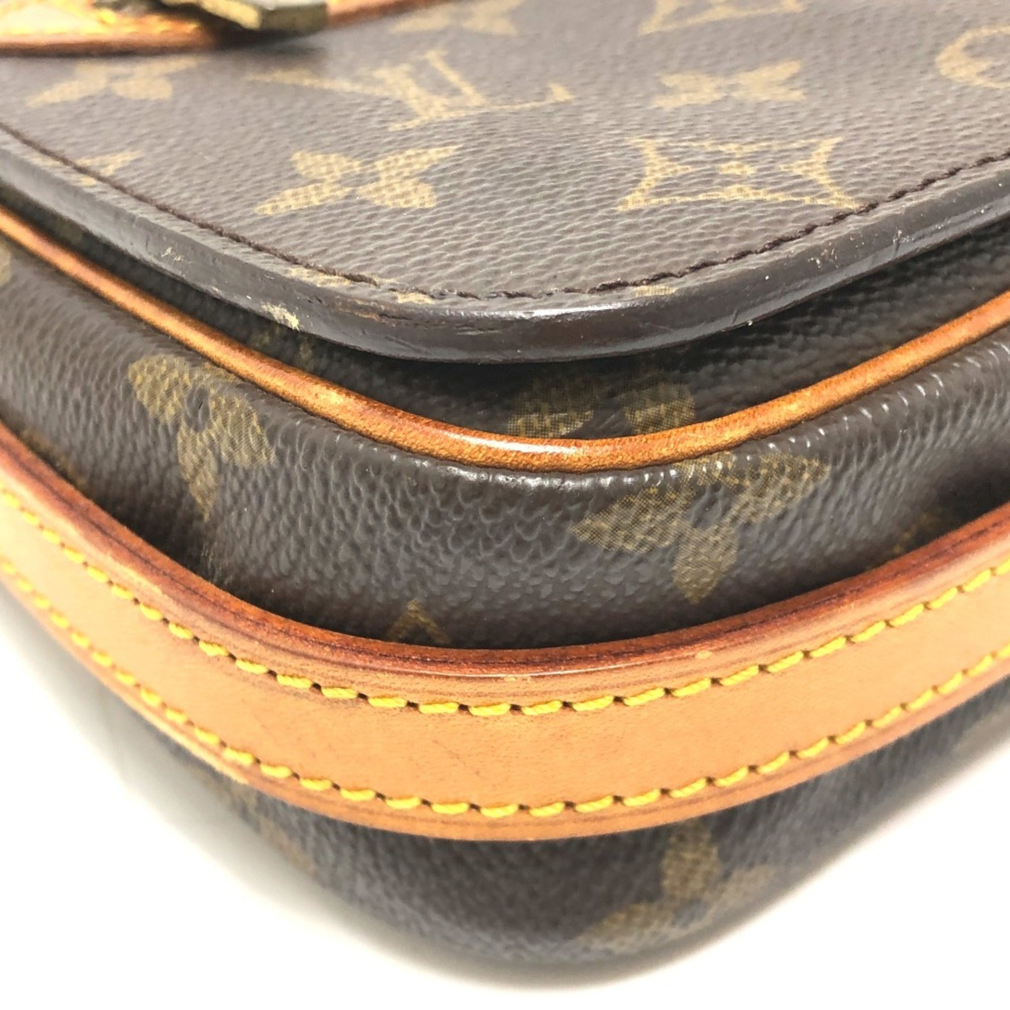 Louis Vuitton Brown Monogram Canvas Pochette Shoulder Bag (Pre-Owned)