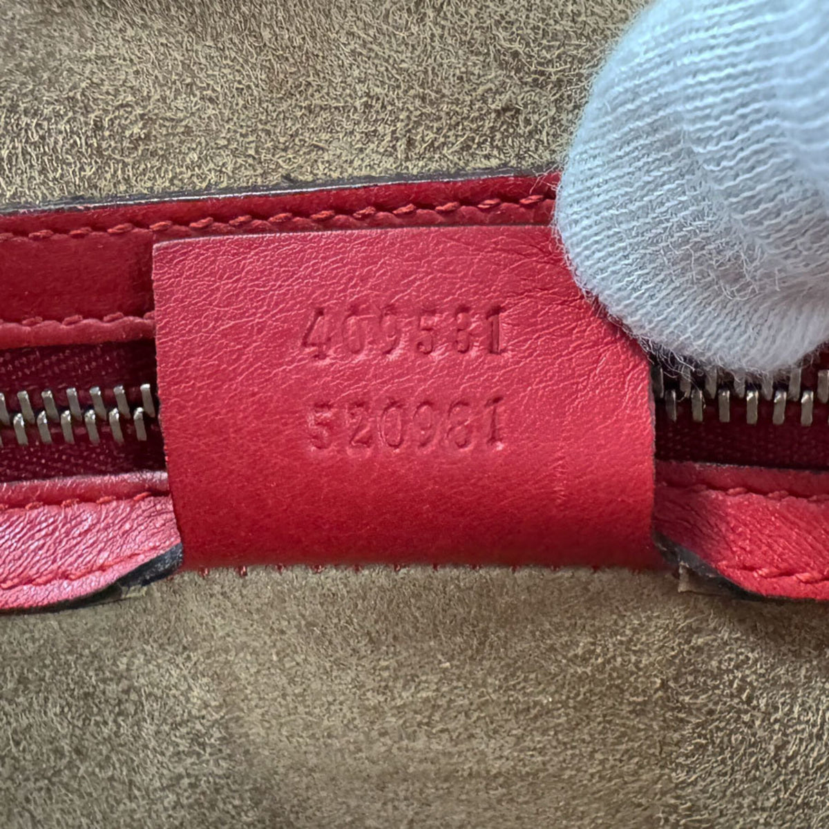 Gucci Brown Red Color Gg Supreme Handbag Shoulder Bag (Pre-Owned)