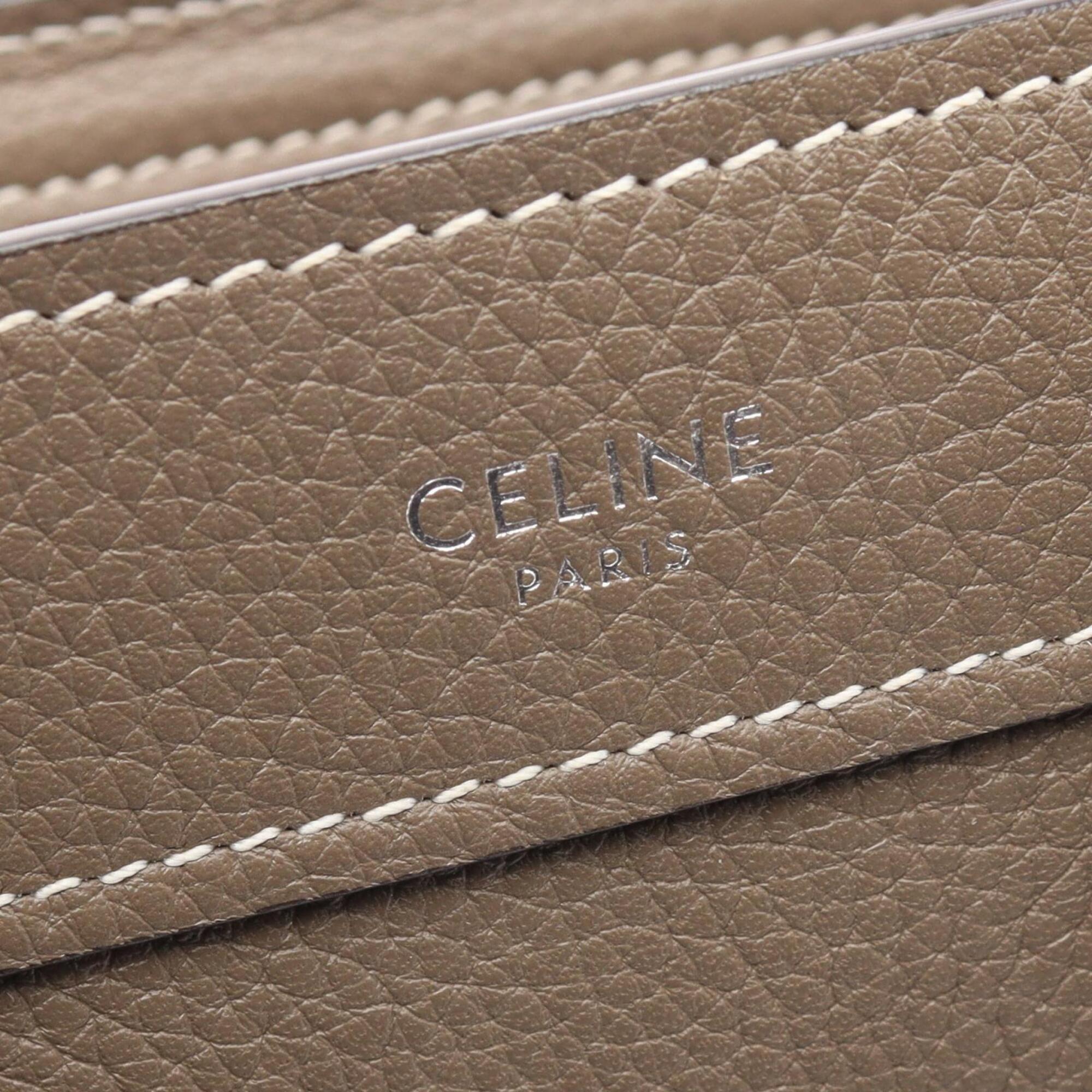 Celine Gray Leather Handbag (Pre-Owned)