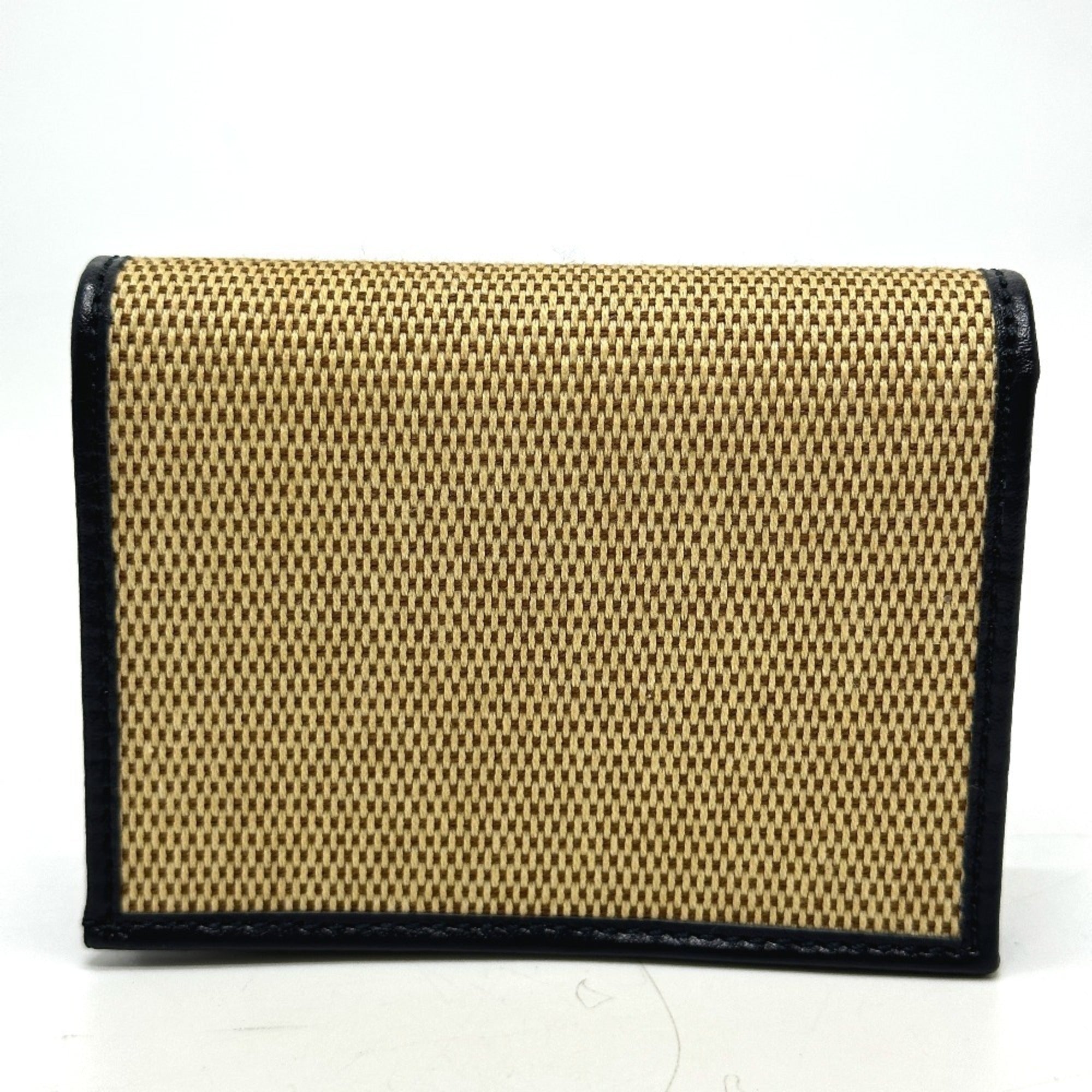 Gucci Beige Canvas Leather Wallet (Tri-Fold) (Pre-Owned)