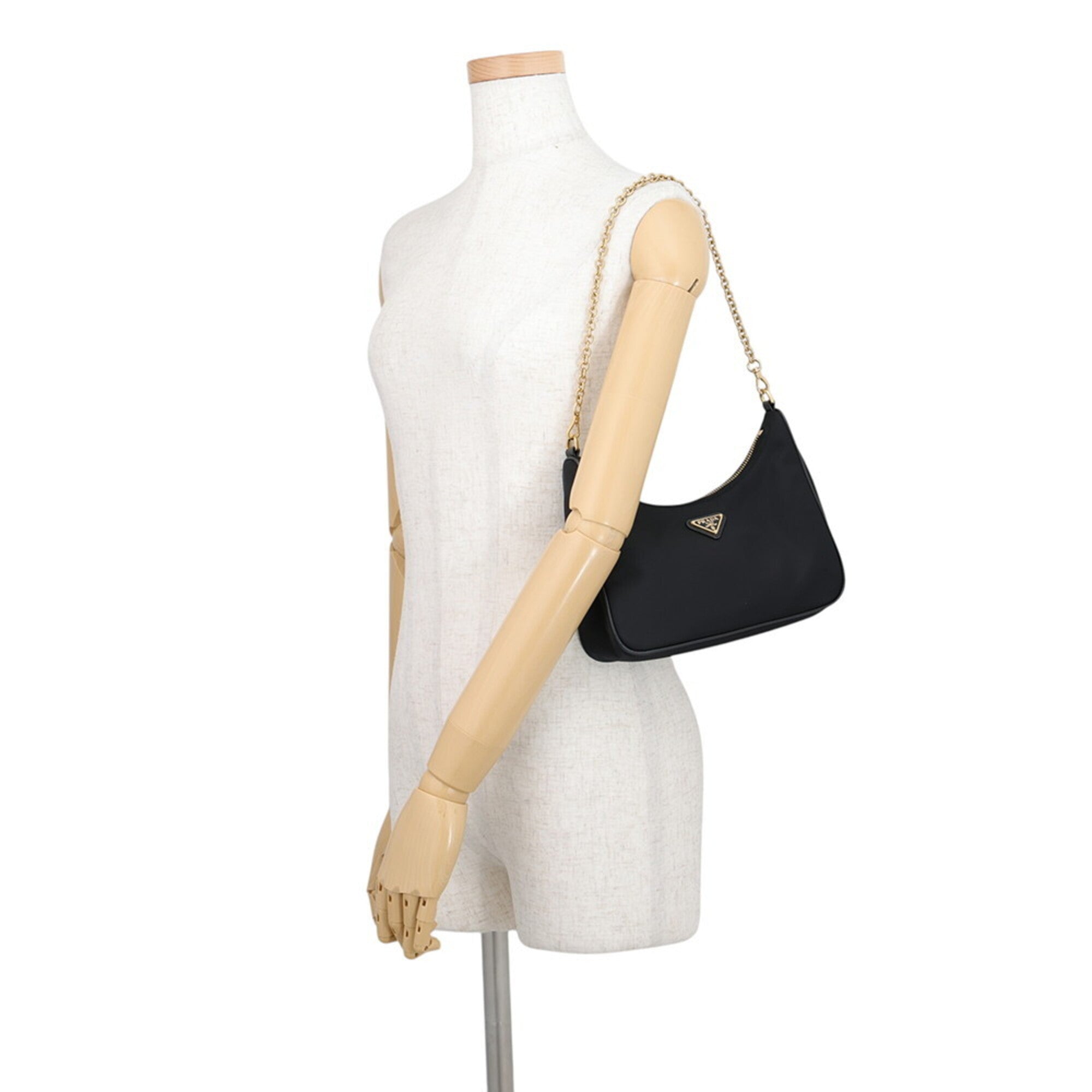 Prada Black Nylon Handbag Shoulder Bag (Pre-Owned)