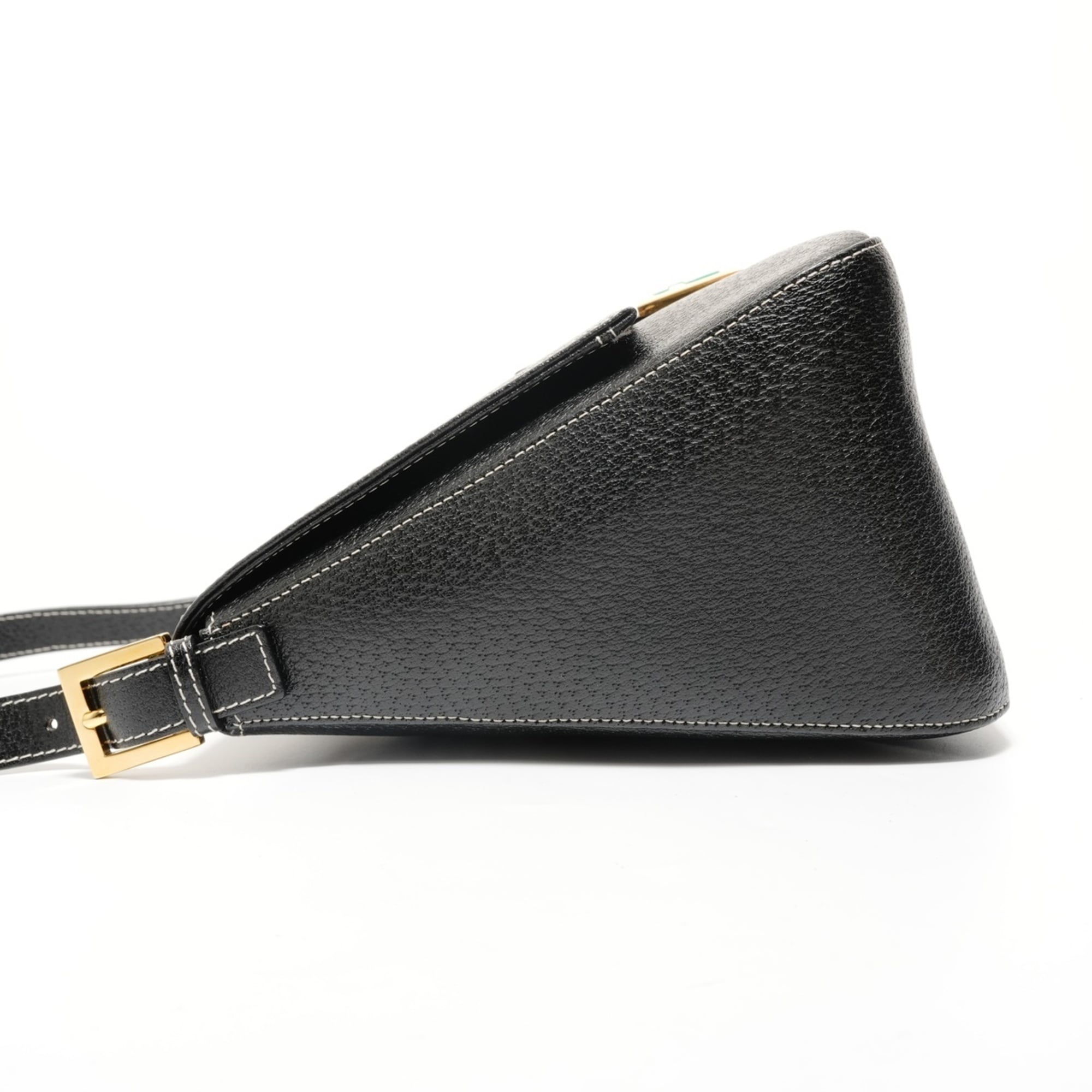 Fendi Black Leather Shoulder Bag (Pre-Owned)
