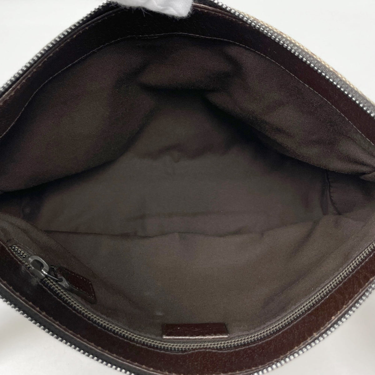 Gucci Brown Gg Canvas Leather Shoulder Bag (Pre-Owned)