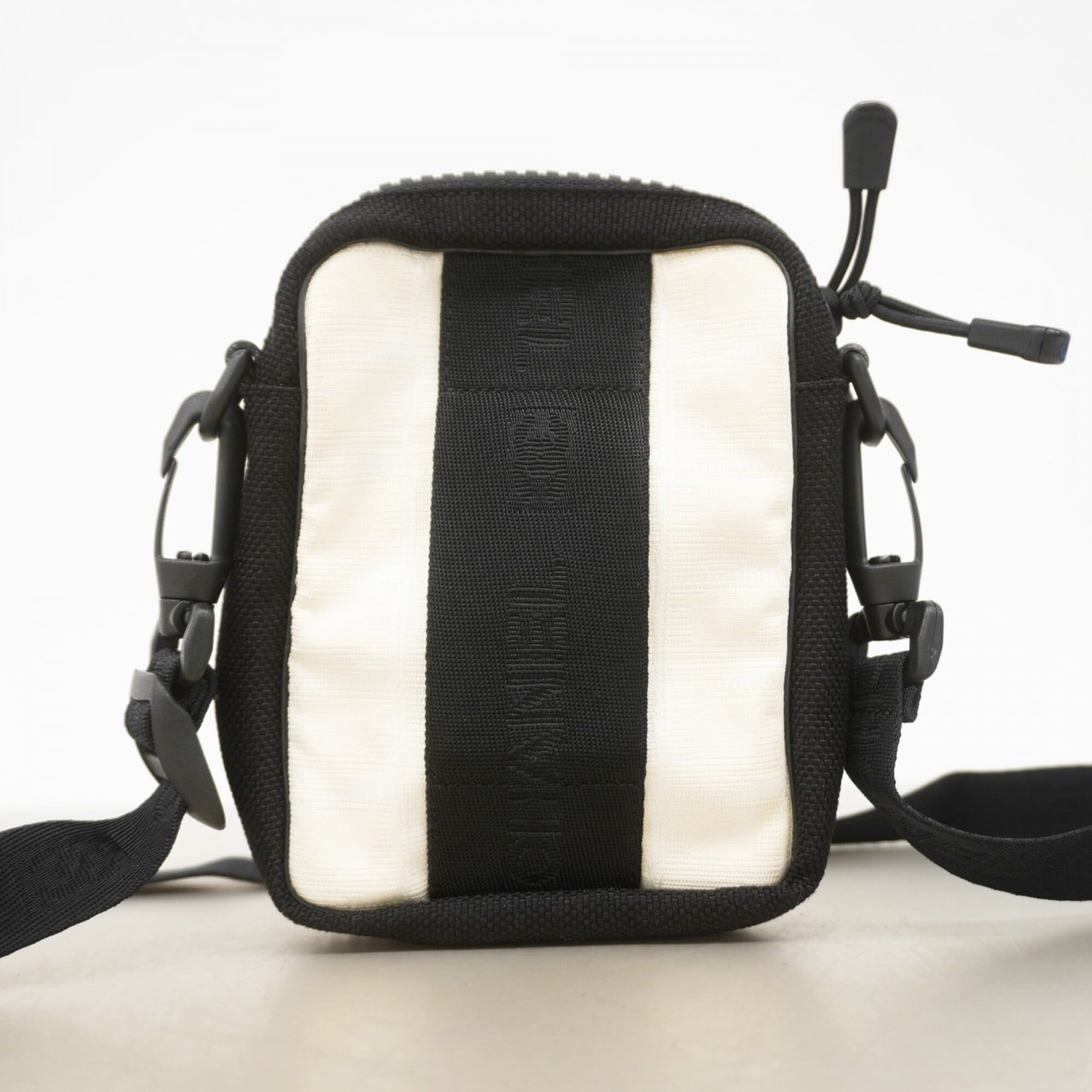 Chanel Black Ivory Nylon Shoulder Bag (Pre-Owned)