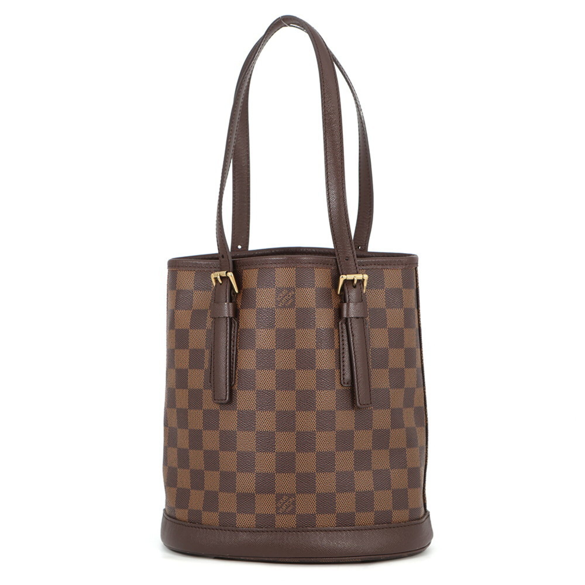 Louis Vuitton Red Color Damier Canvas Handbag Pouch Shoulder Bag Tote Bag (Pre-Owned)