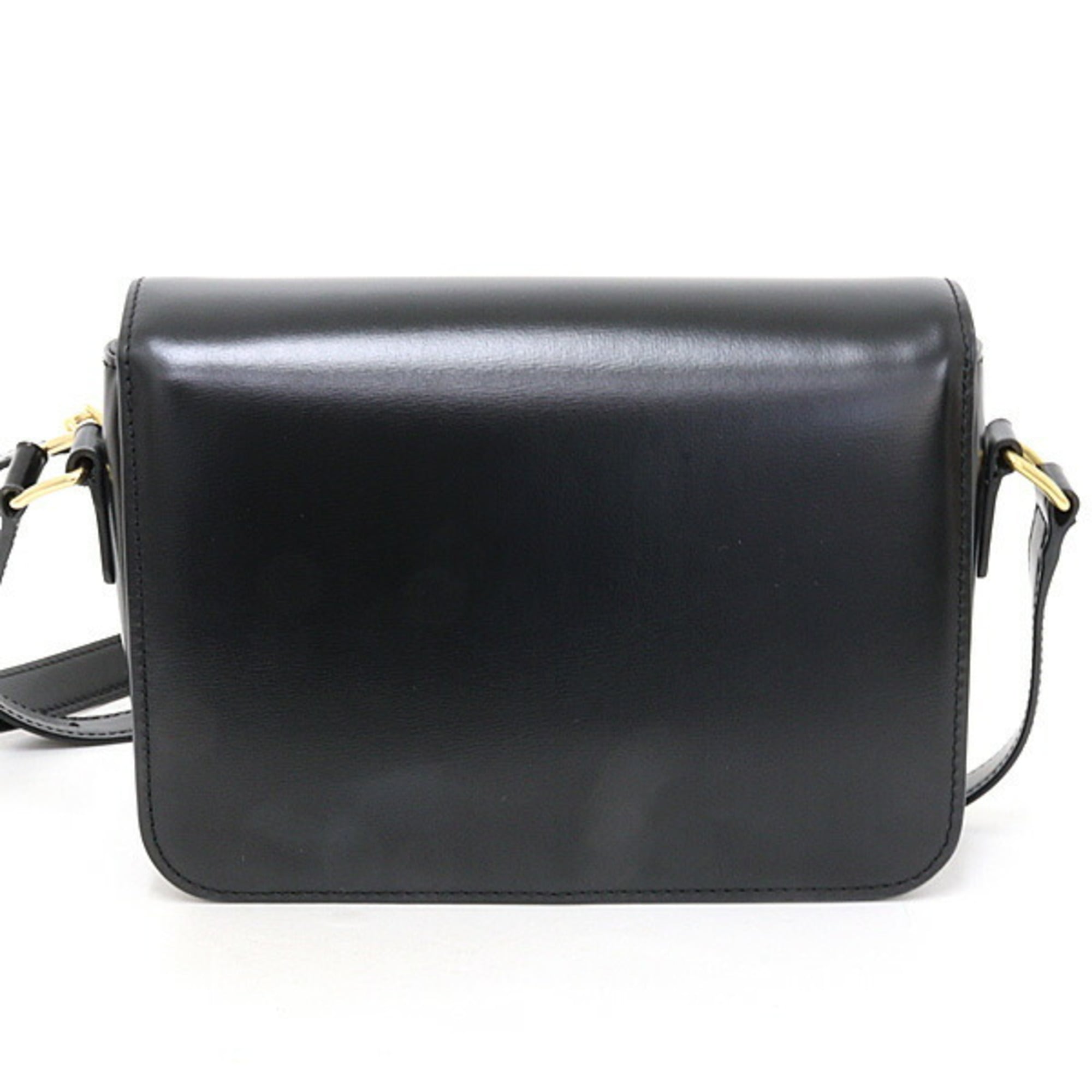 Celine Shopper Black Leather Shoulder Bag (Pre-Owned)