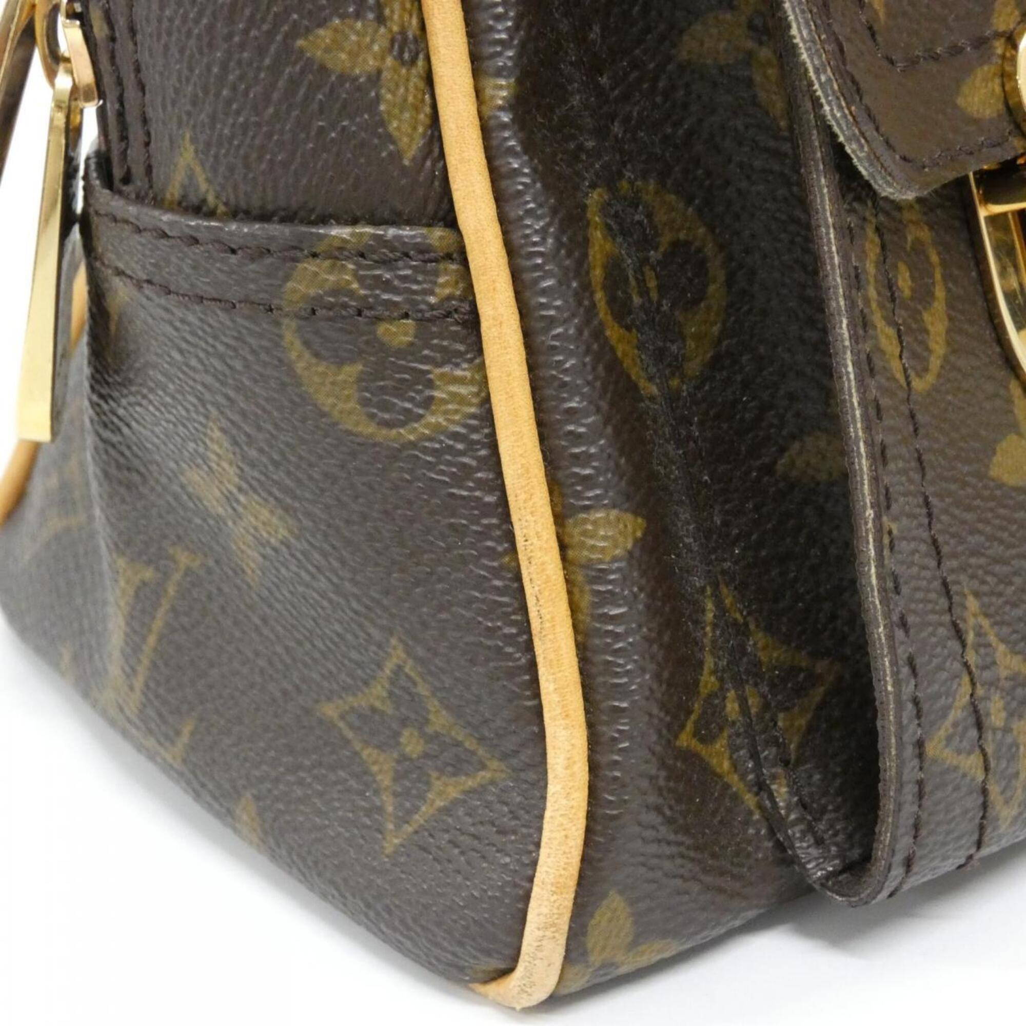 Louis Vuitton Monogram Marron Coated Canvas Handbag (Pre-Owned)