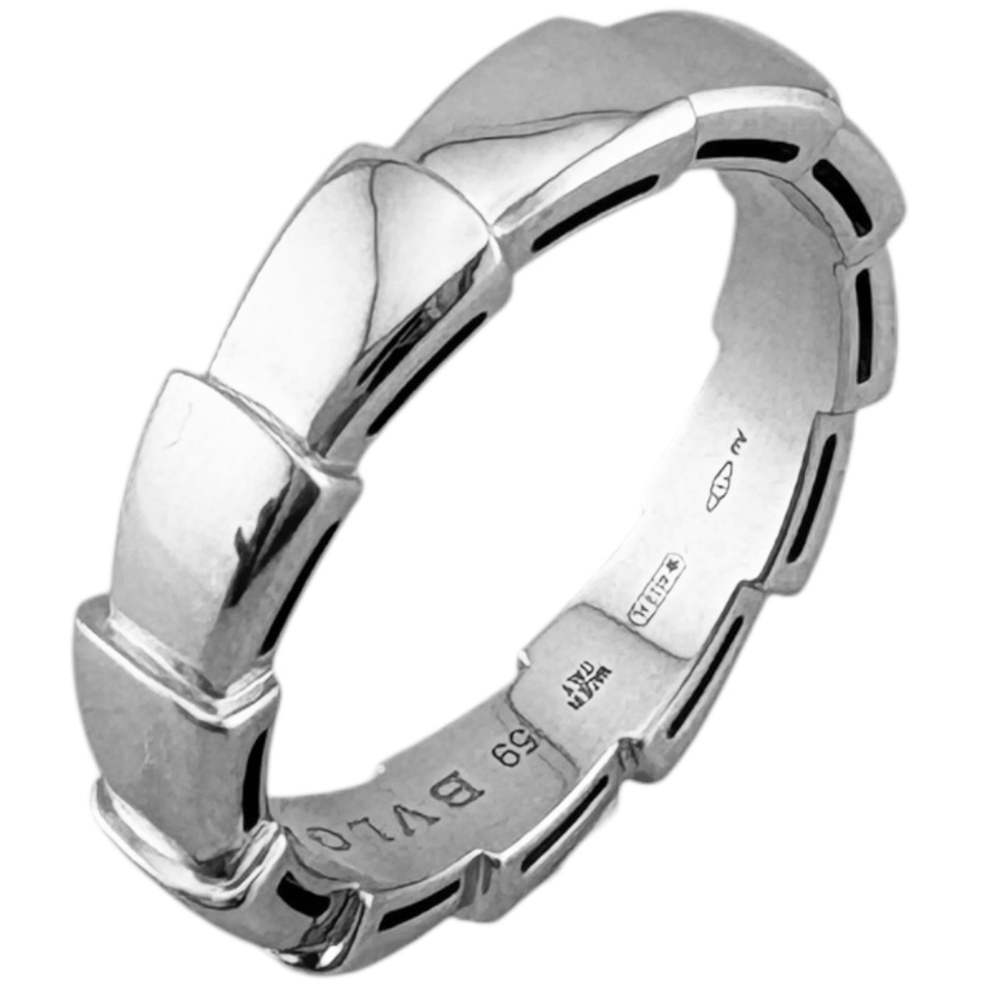 Bvlgari White Gold White Gold (18K) Band Ring (Pre-Owned)