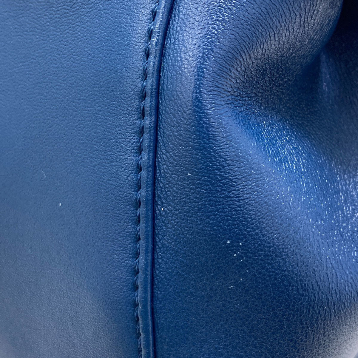 Fendi Blue Purple Leather Handbag (Pre-Owned)