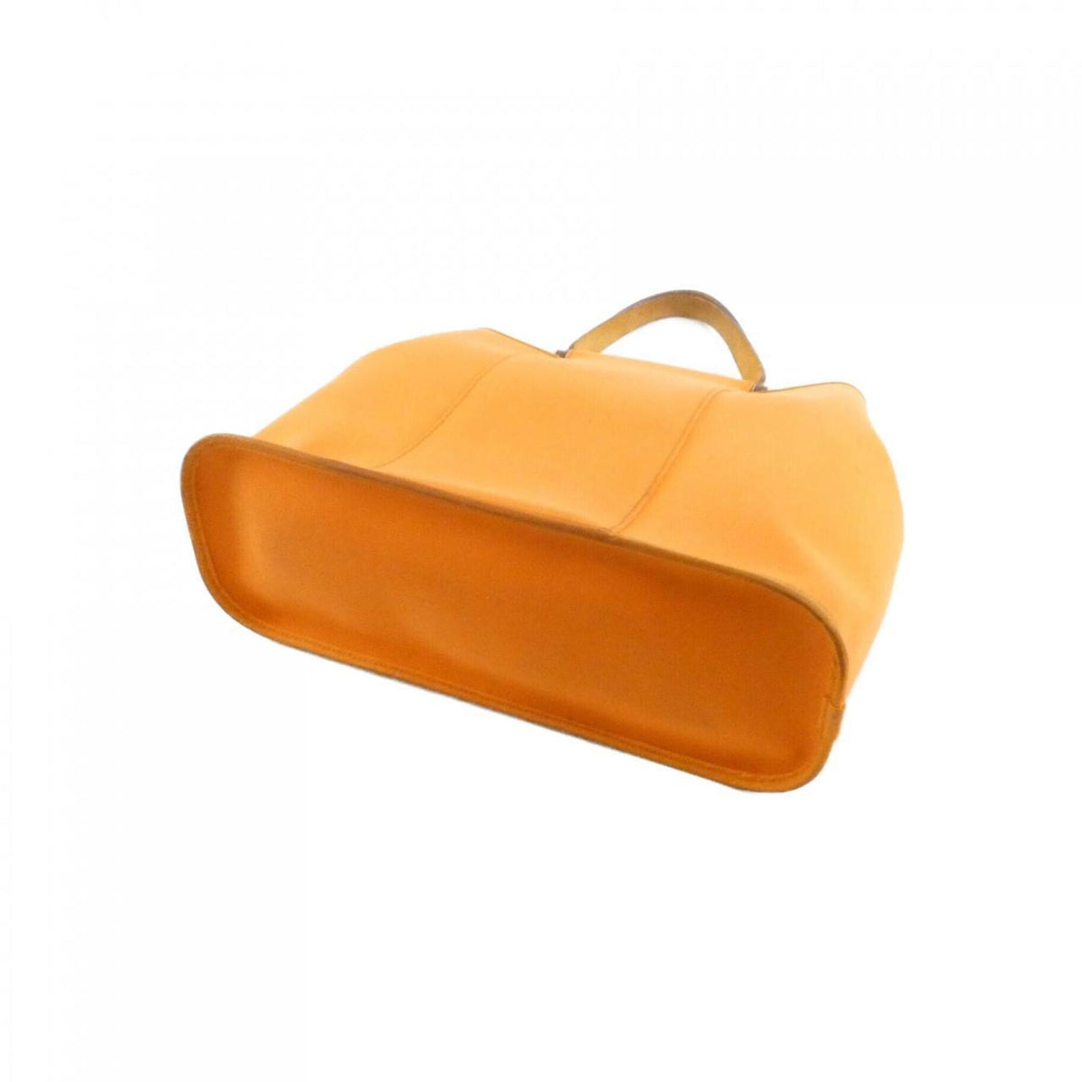 Hermes Orange Toile Officier Handbag (Pre-Owned)
