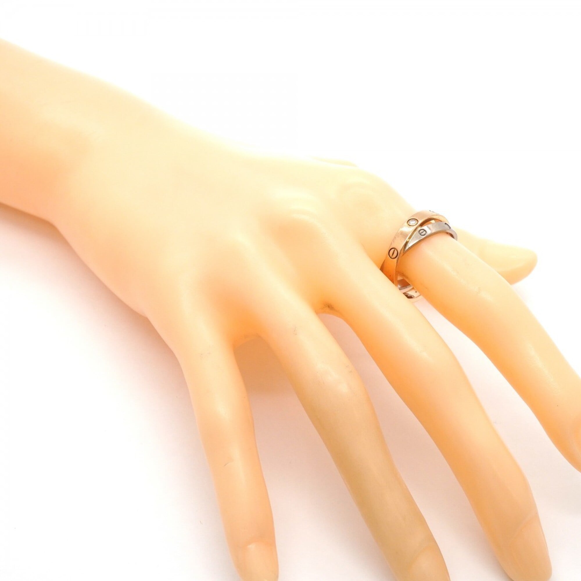 Cartier Pink Gold (18K) White Gold (18K) Band Ring (Pre-Owned)