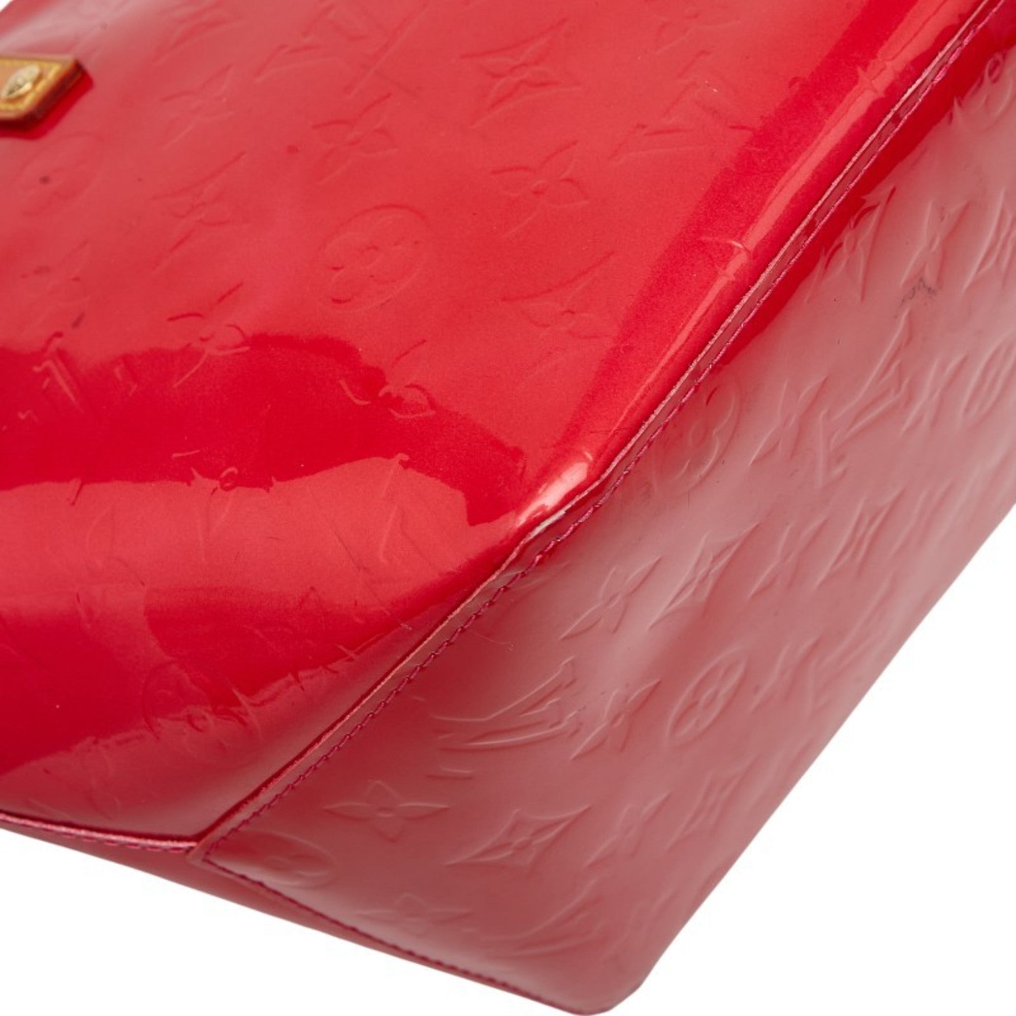 Louis Vuitton Monogram Vernis Rose Pop Patent Leather Handbag (Pre-Owned)