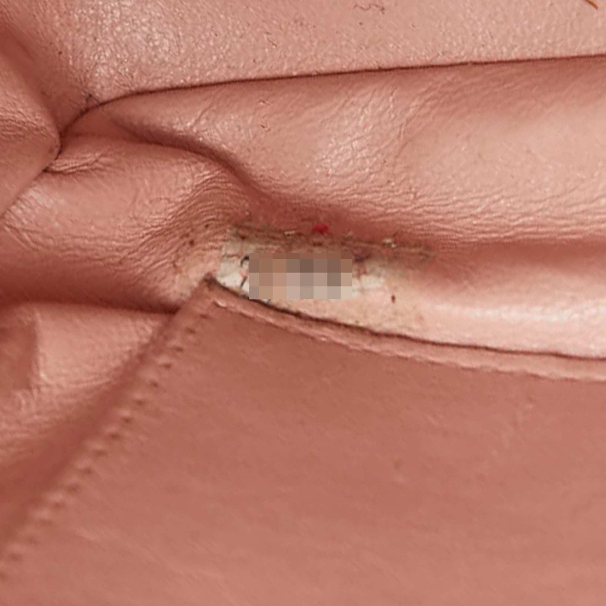 Chanel Pink Grained Calfskin Leather Shoulder Bag (Pre-Owned)
