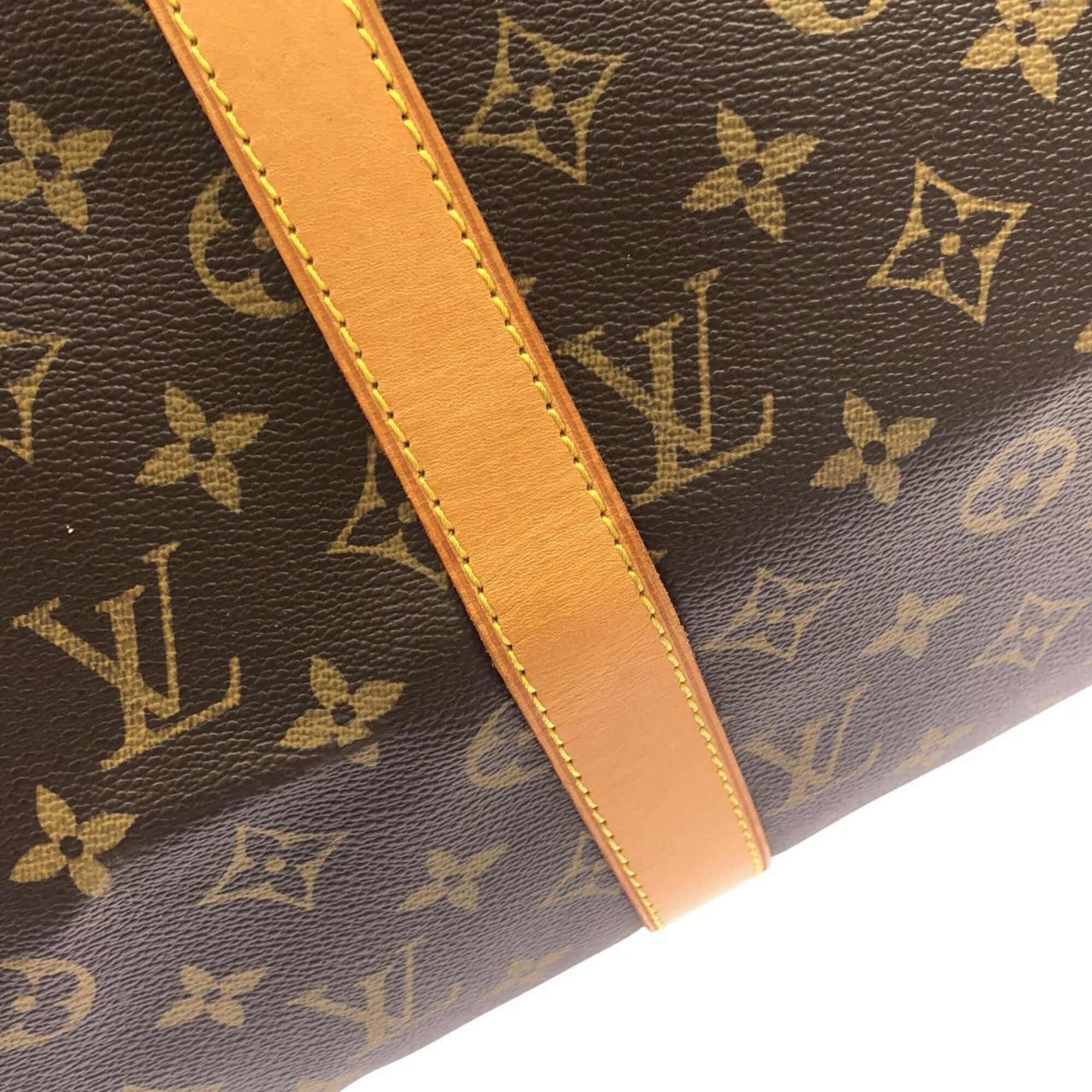 Louis Vuitton Marron Coated Canvas Boston Bag (Pre-Owned)