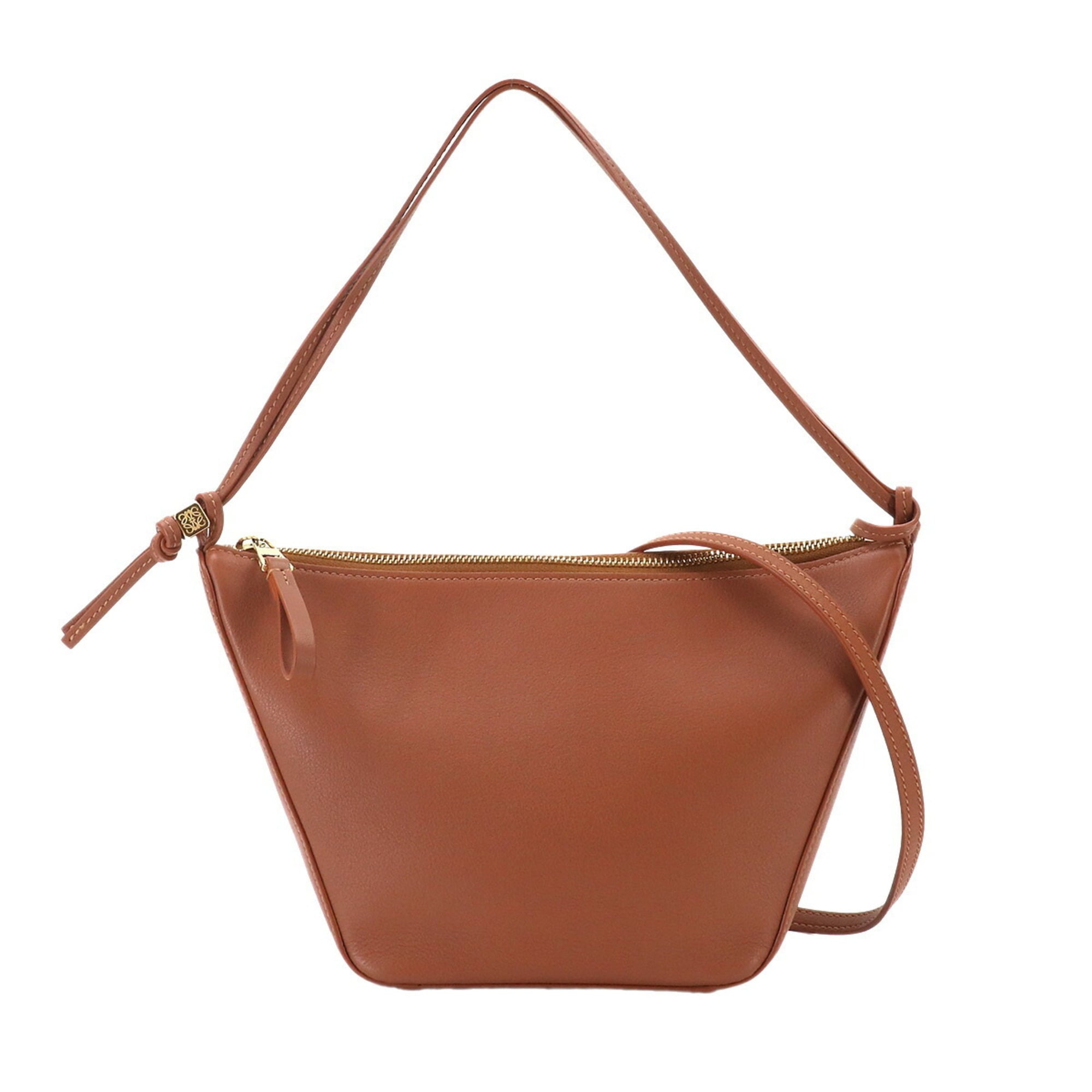 Loewe Hammock Gold Leather Handbag Shoulder Bag (Pre-Owned)