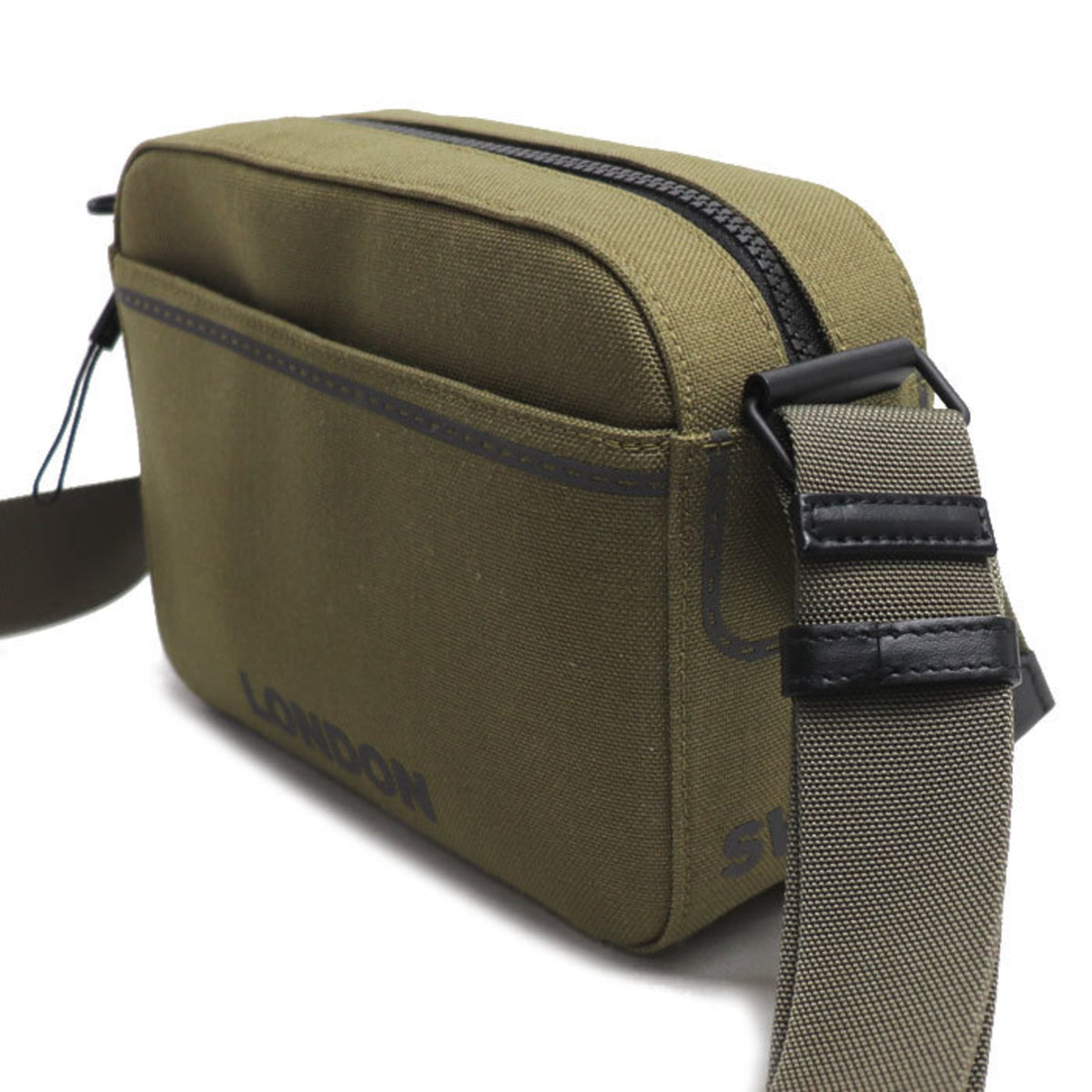 Burberry Khaki Canvas Shoulder Bag (Pre-Owned)