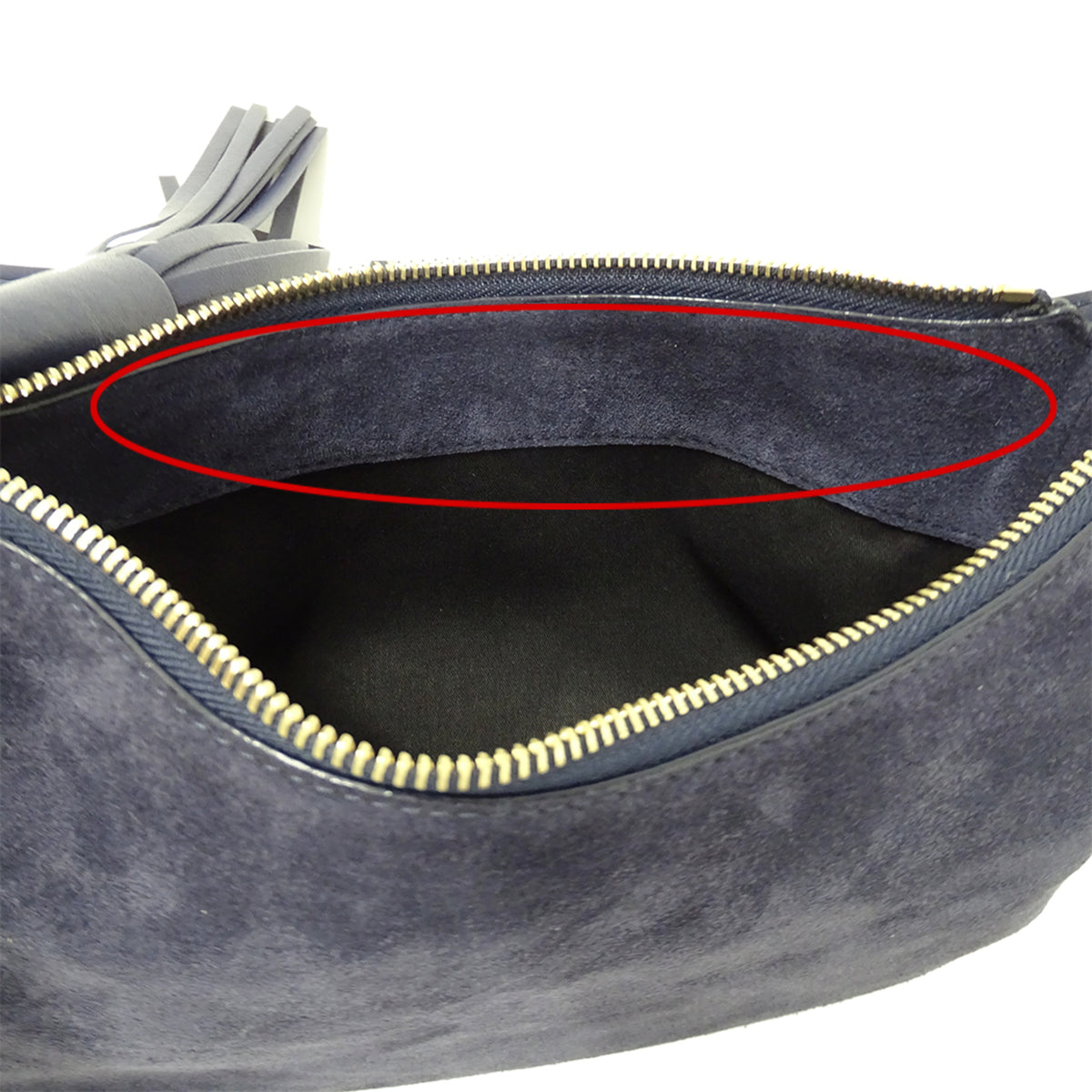 Jimmy Choo Navy Leather Handbag Shoulder Bag (Pre-Owned)