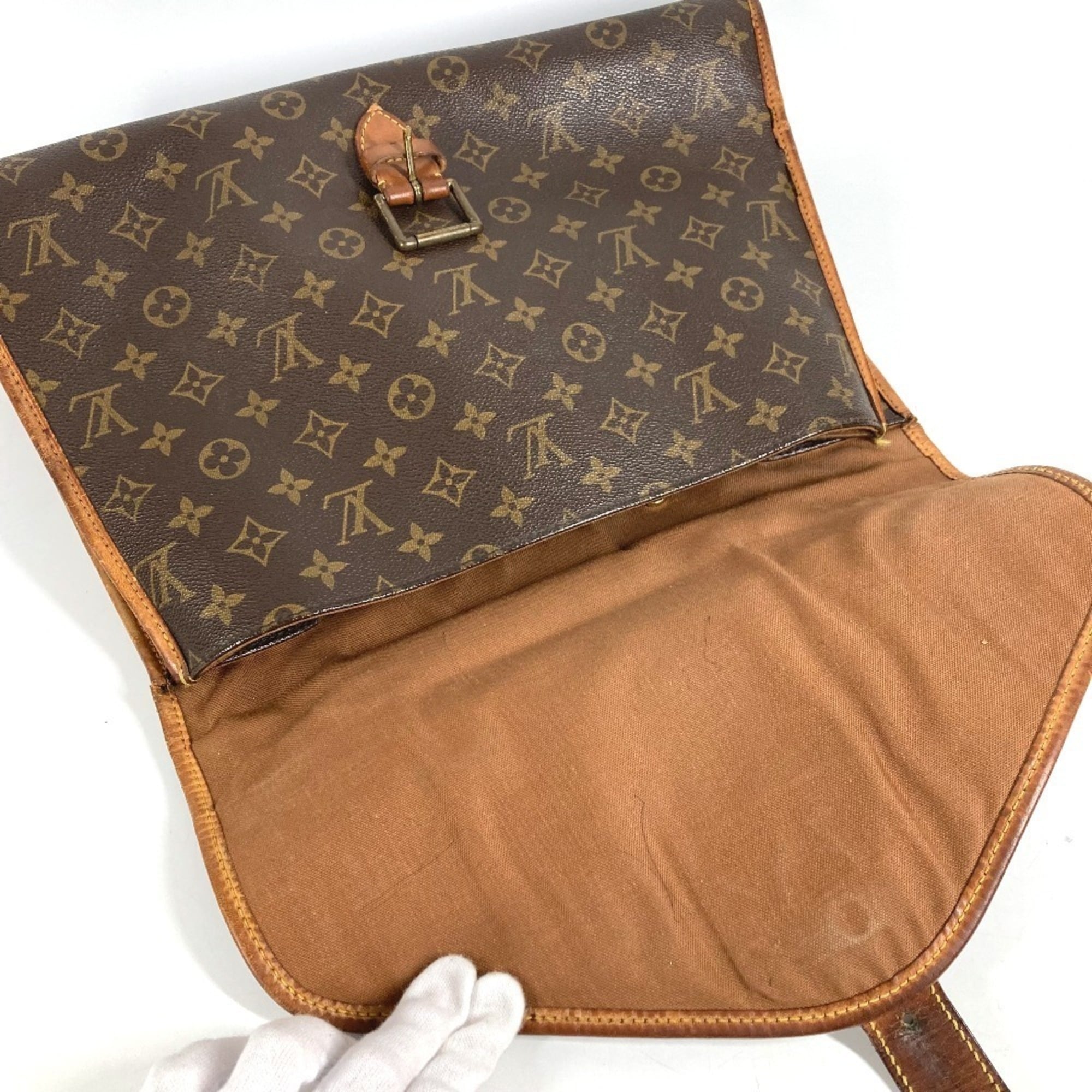 Louis Vuitton Brown Monogram Monogram Briefcase Handbag (Pre-Owned)