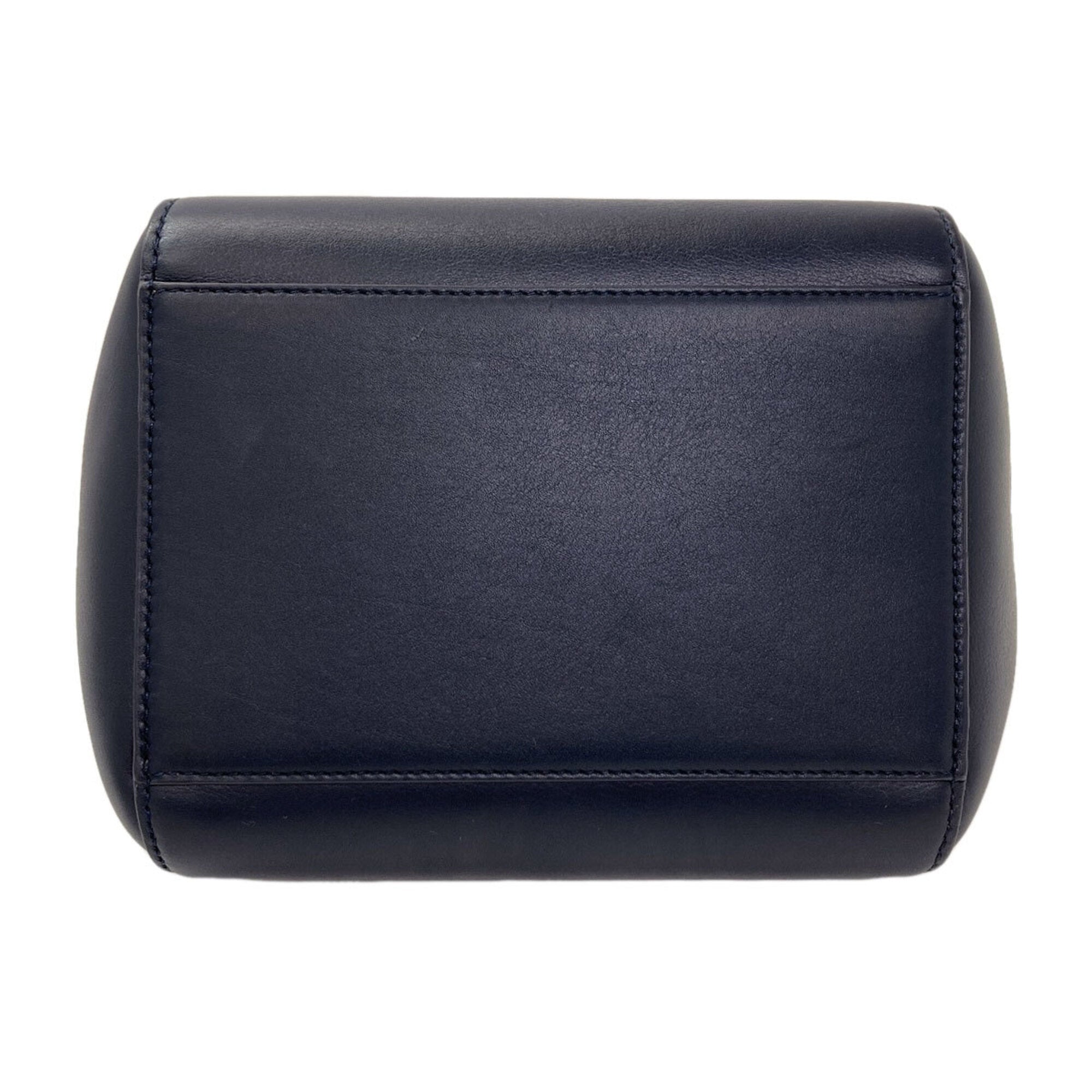 Loewe Navy Leather Handbag (Pre-Owned)