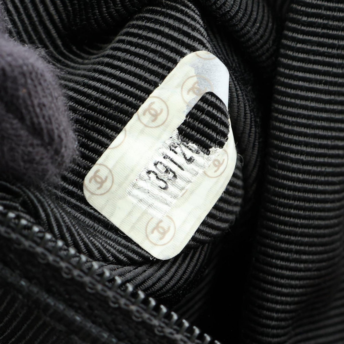 Chanel Black Grained Calfskin Backpack Handbag (Pre-Owned)