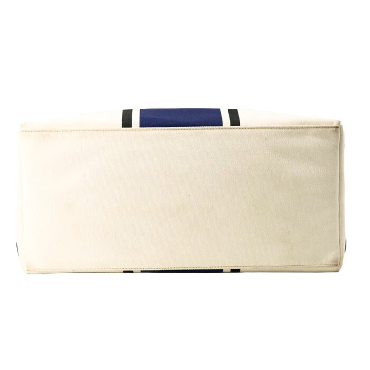 Bottega Veneta White Canvas Shoulder Bag Tote Bag (Pre-Owned)