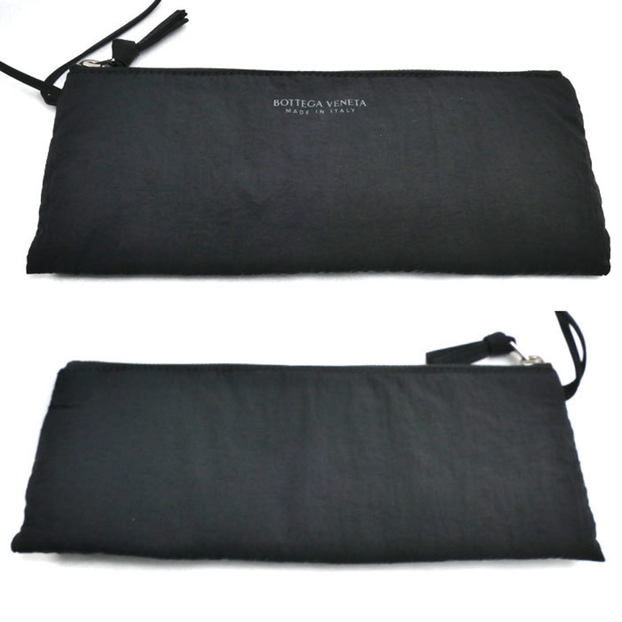 Bottega Veneta Black Polyamide Pouch Shoulder Bag (Pre-Owned)