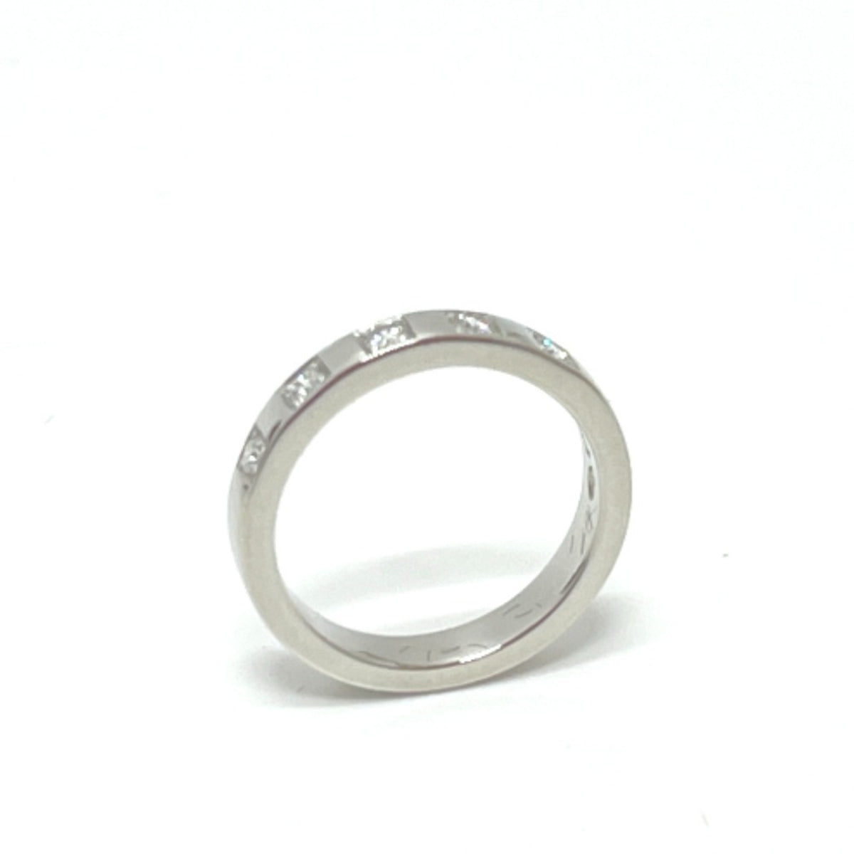 Bvlgari Silver Platinum 950 Band Ring (Pre-Owned)